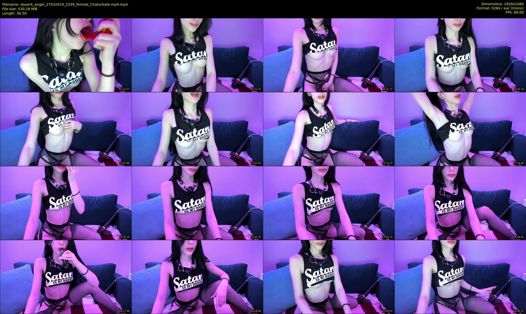 daaark_angel — 37 minute Chaturbate female cam show recording, 1080p, Mar 27, 2019
