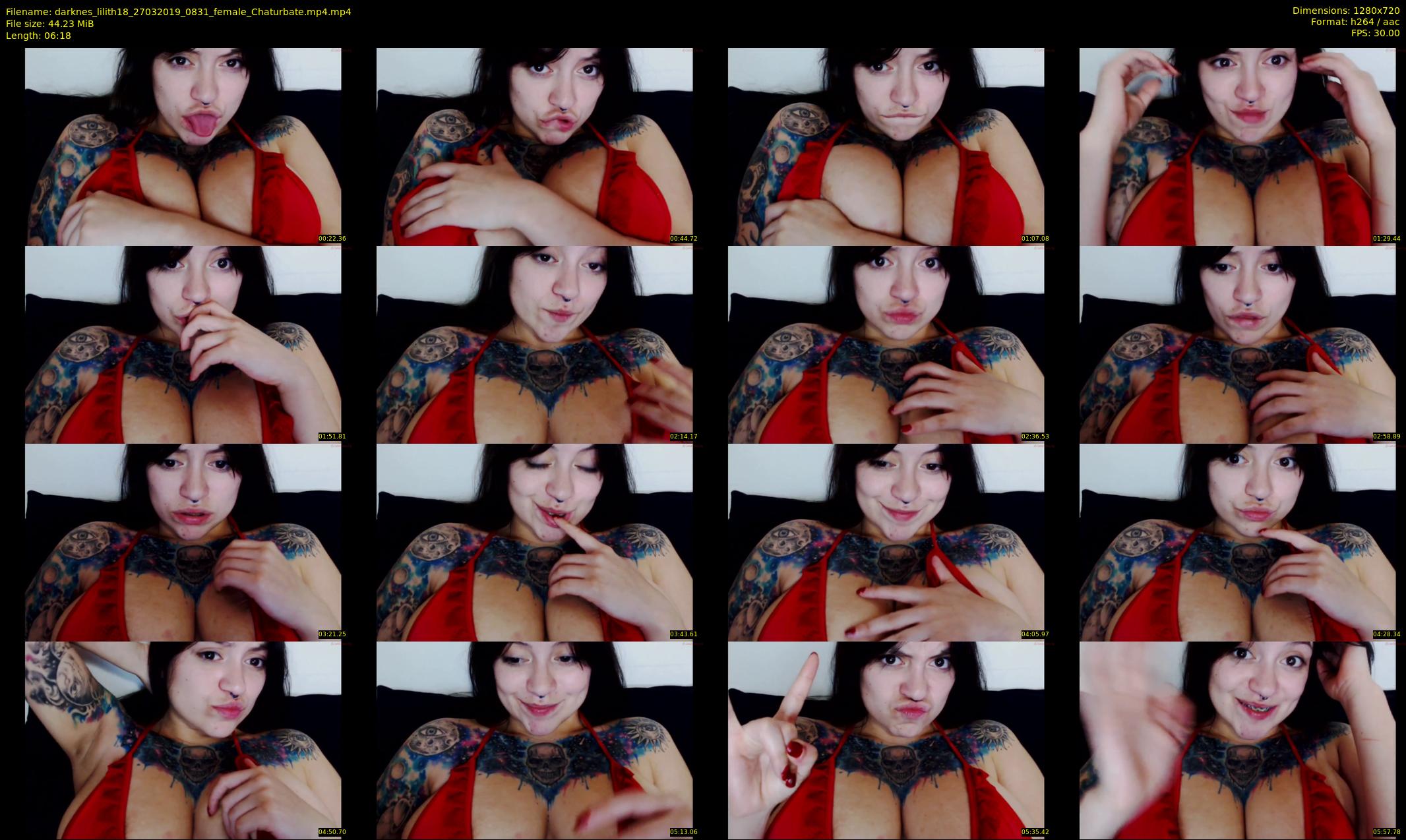 darknes_lilith18 — 7 minute Chaturbate female cam show recording, 720p, Mar 27, 2019