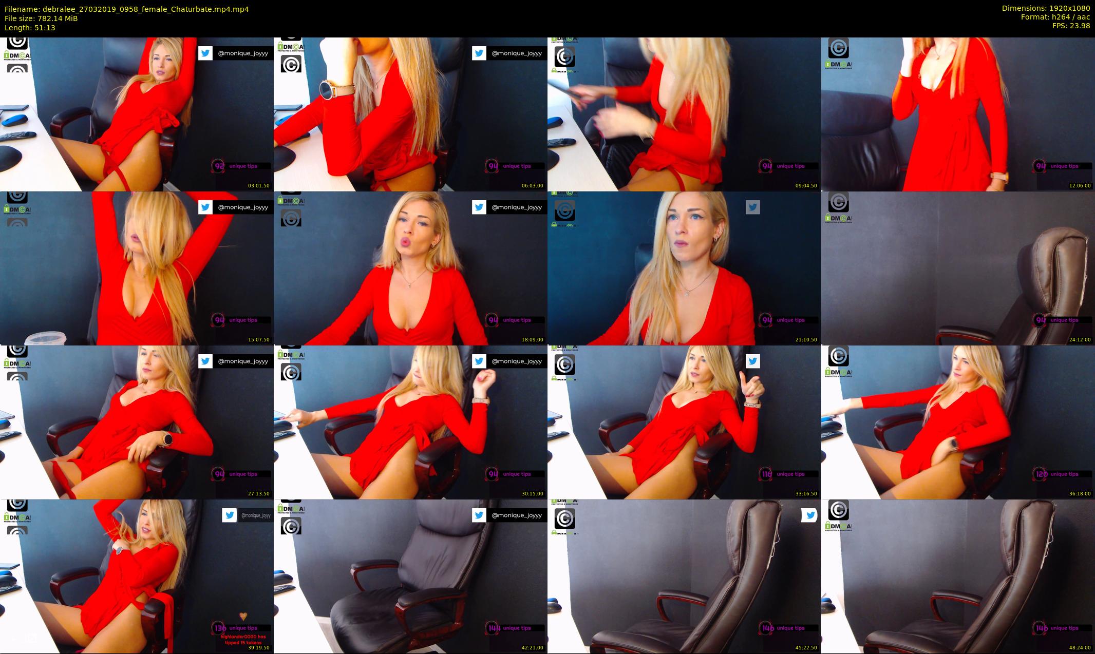 debralee — 52 minute Chaturbate female cam show recording, 1080p, Mar 27, 2019
