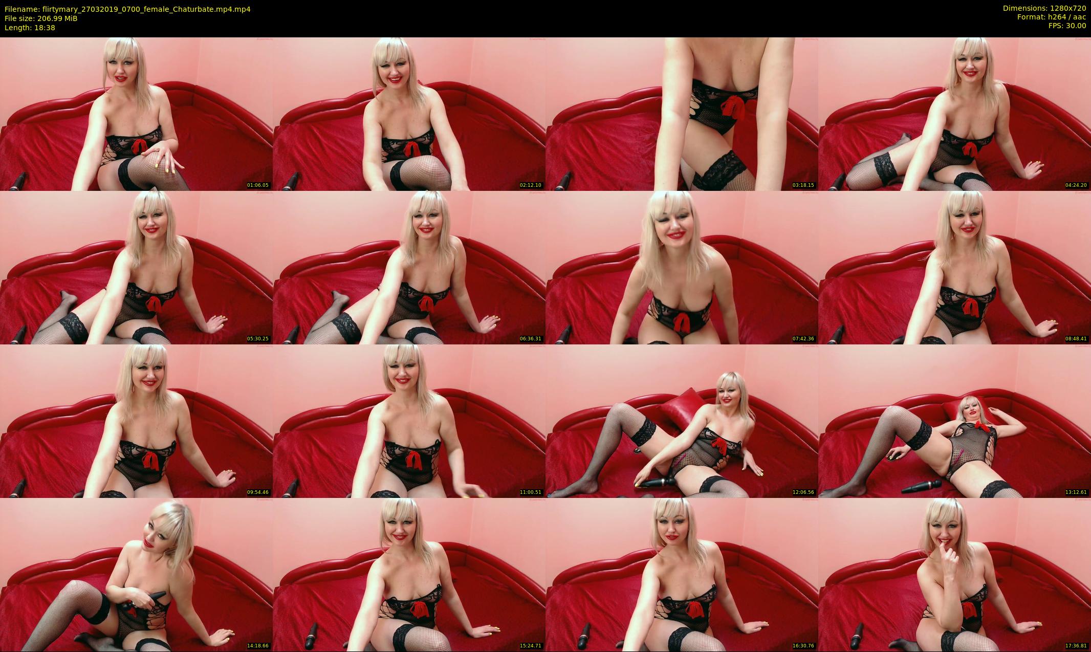 flirtymary — 19 minute Chaturbate female cam show recording, 720p, Mar 27, 2019