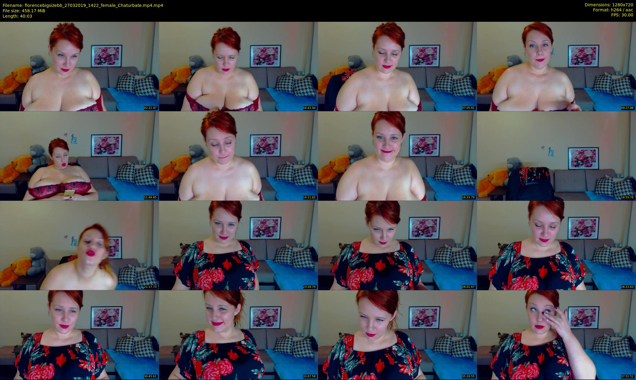 florencebigsizebb — 41 minute Chaturbate female cam show recording, 720p, Mar 27, 2019