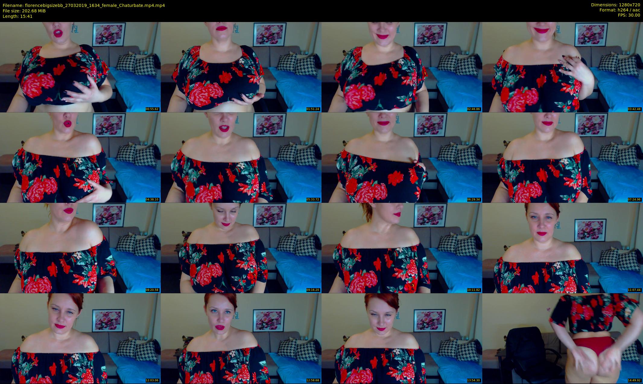 florencebigsizebb — 16 minute Chaturbate female cam show recording, 720p, Mar 27, 2019
