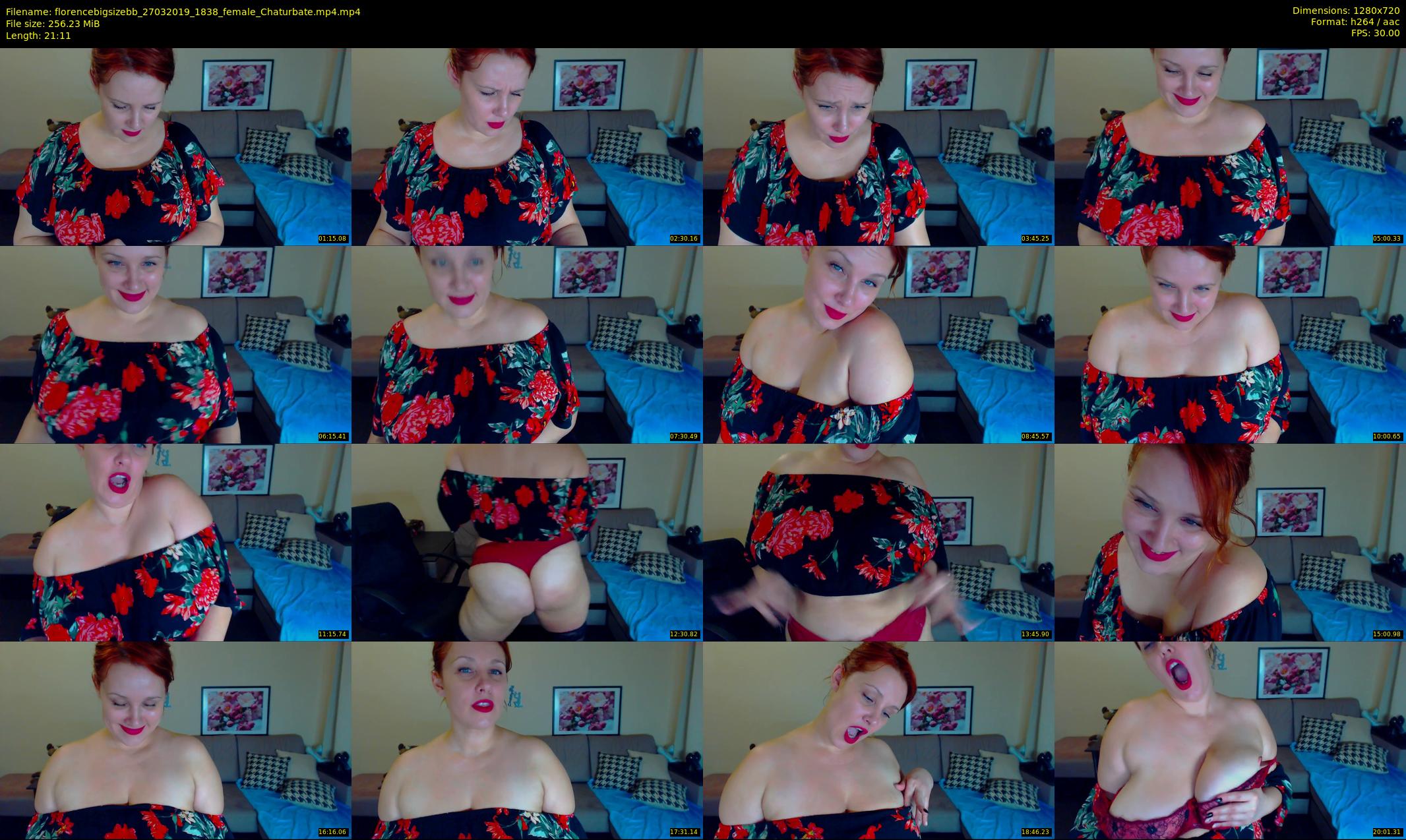 florencebigsizebb — 22 minute Chaturbate female cam show recording, 720p, Mar 27, 2019