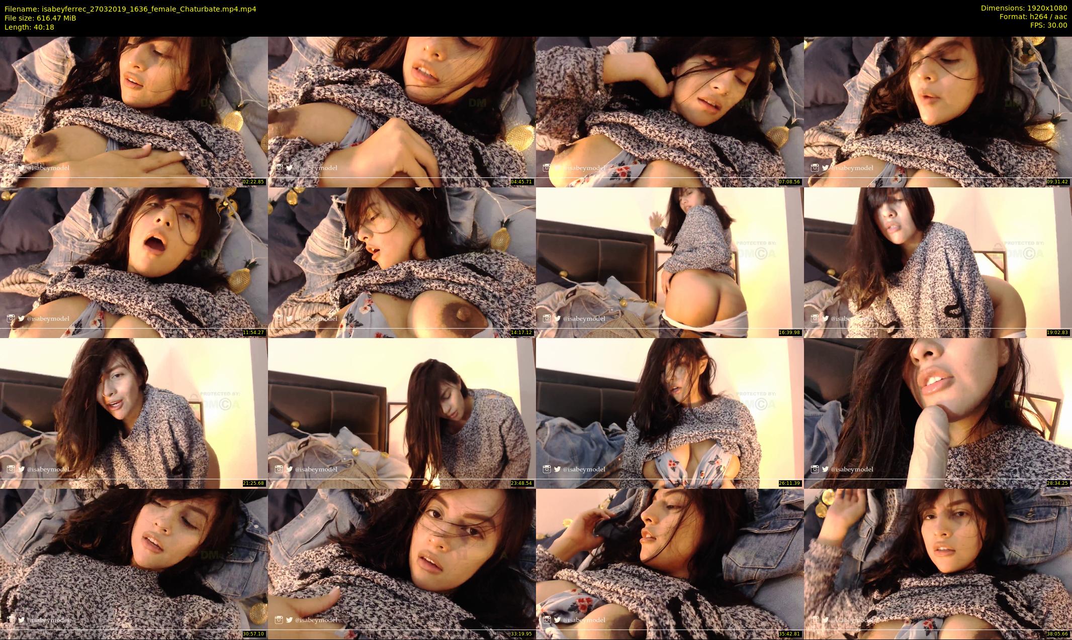 isabeyferrec — 41 minute Chaturbate female cam show recording, 1080p, Mar 27, 2019