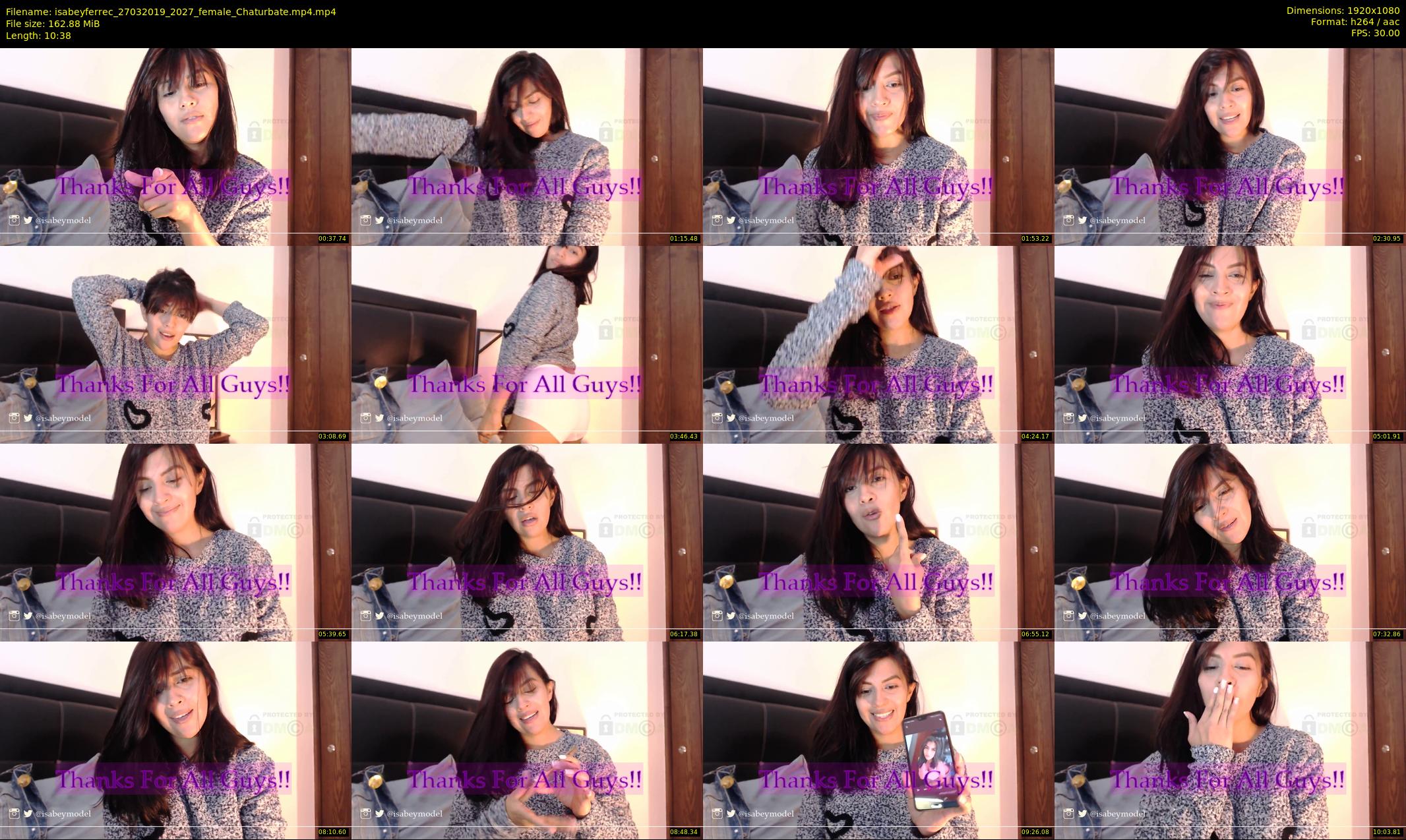 isabeyferrec — 11 minute Chaturbate female cam show recording, 1080p, Mar 27, 2019