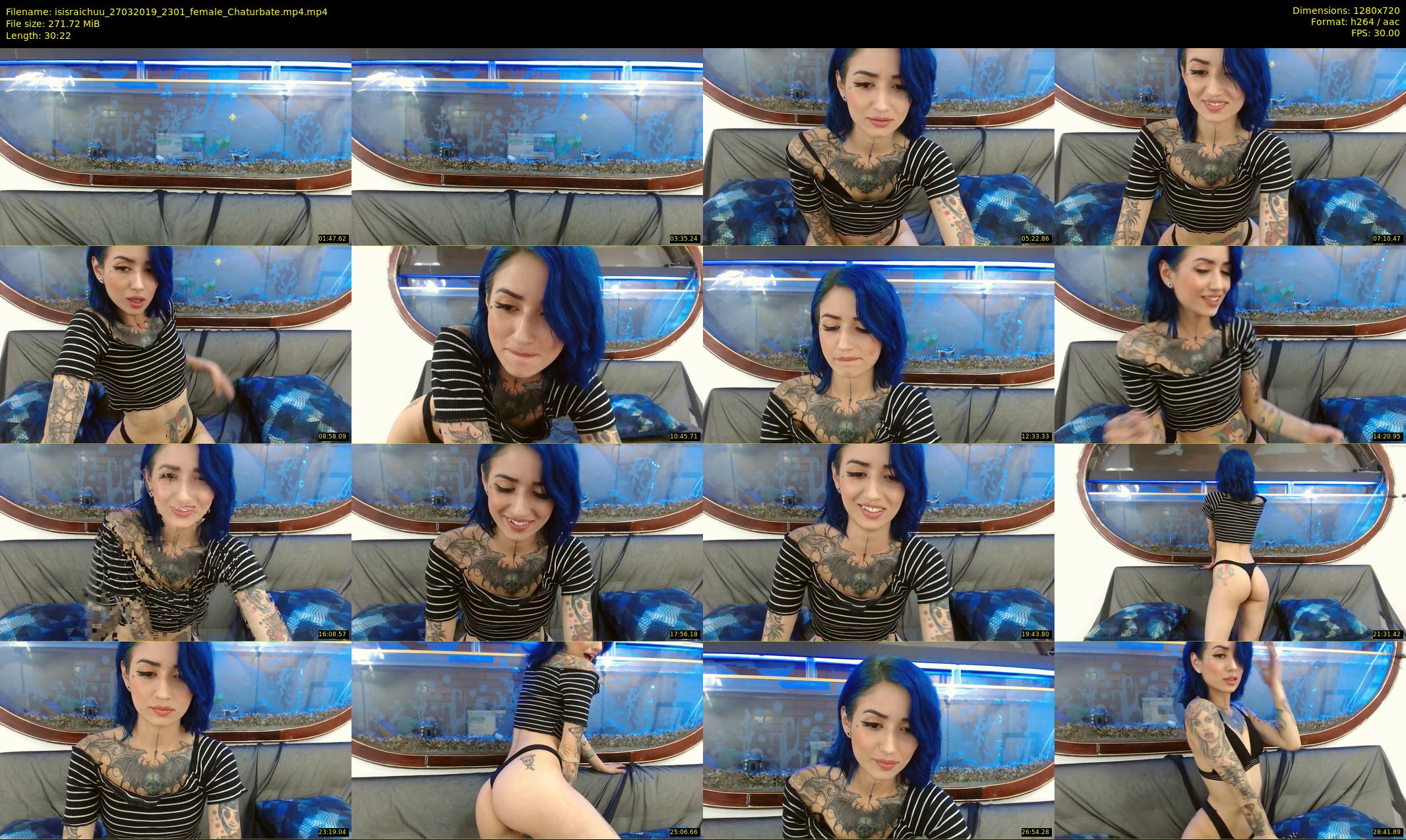 isisraichuu — 31 minute Chaturbate female cam show recording, 720p, Mar 27, 2019