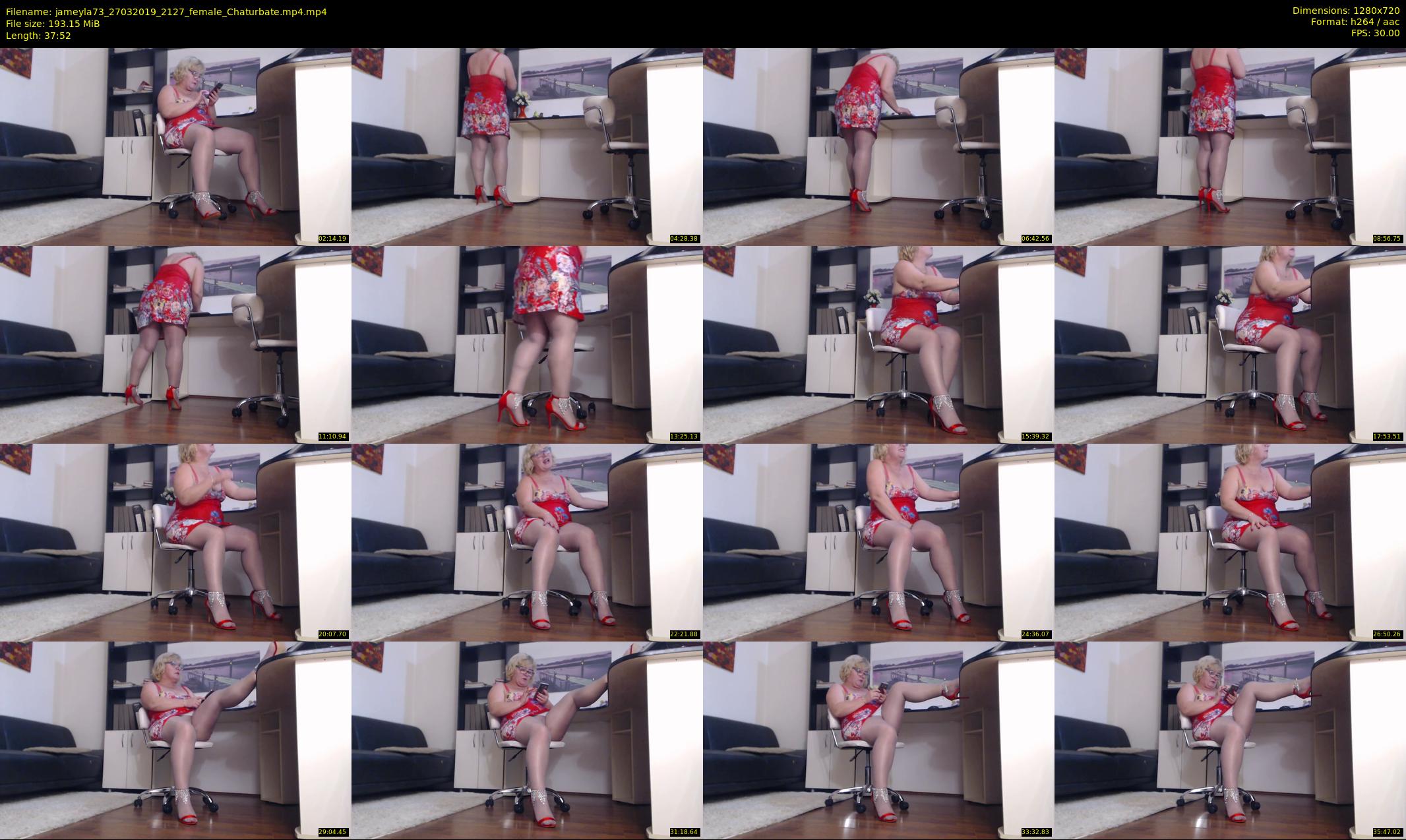 jameyla73 — 38 minute Chaturbate female cam show recording, 720p, Mar 27, 2019