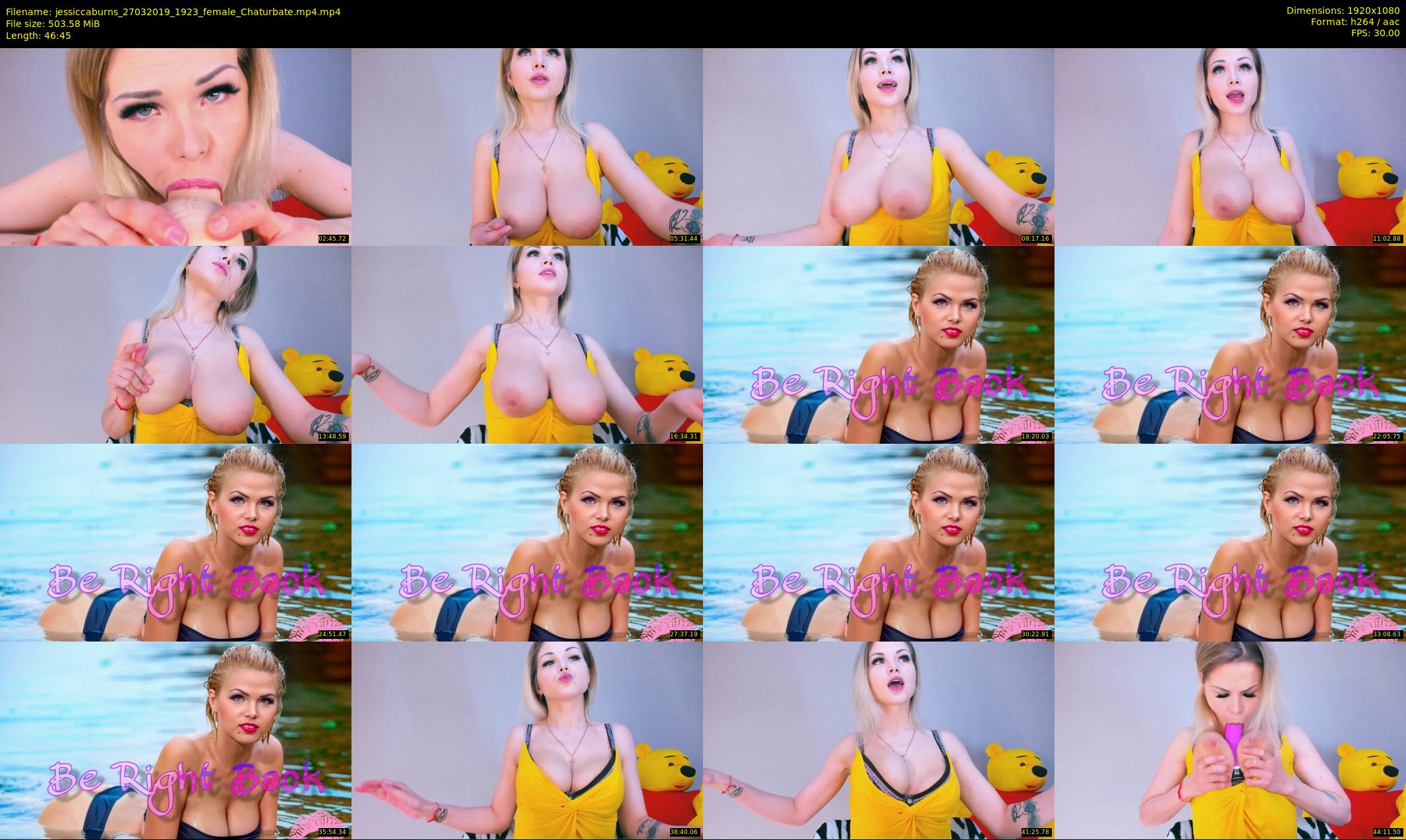 jessiccaburns — 47 minute Chaturbate female cam show recording, 1080p, Mar 27, 2019