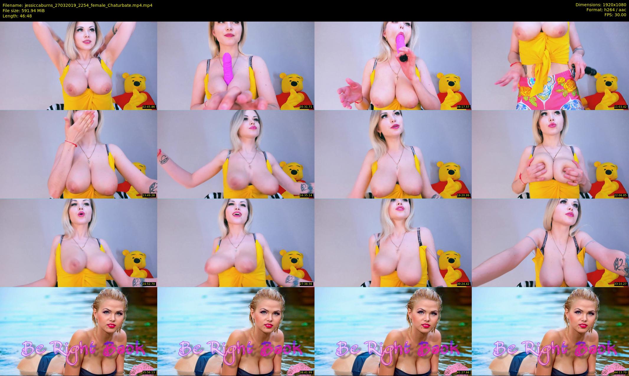 jessiccaburns — 47 minute Chaturbate female cam show recording, 1080p, Mar 27, 2019