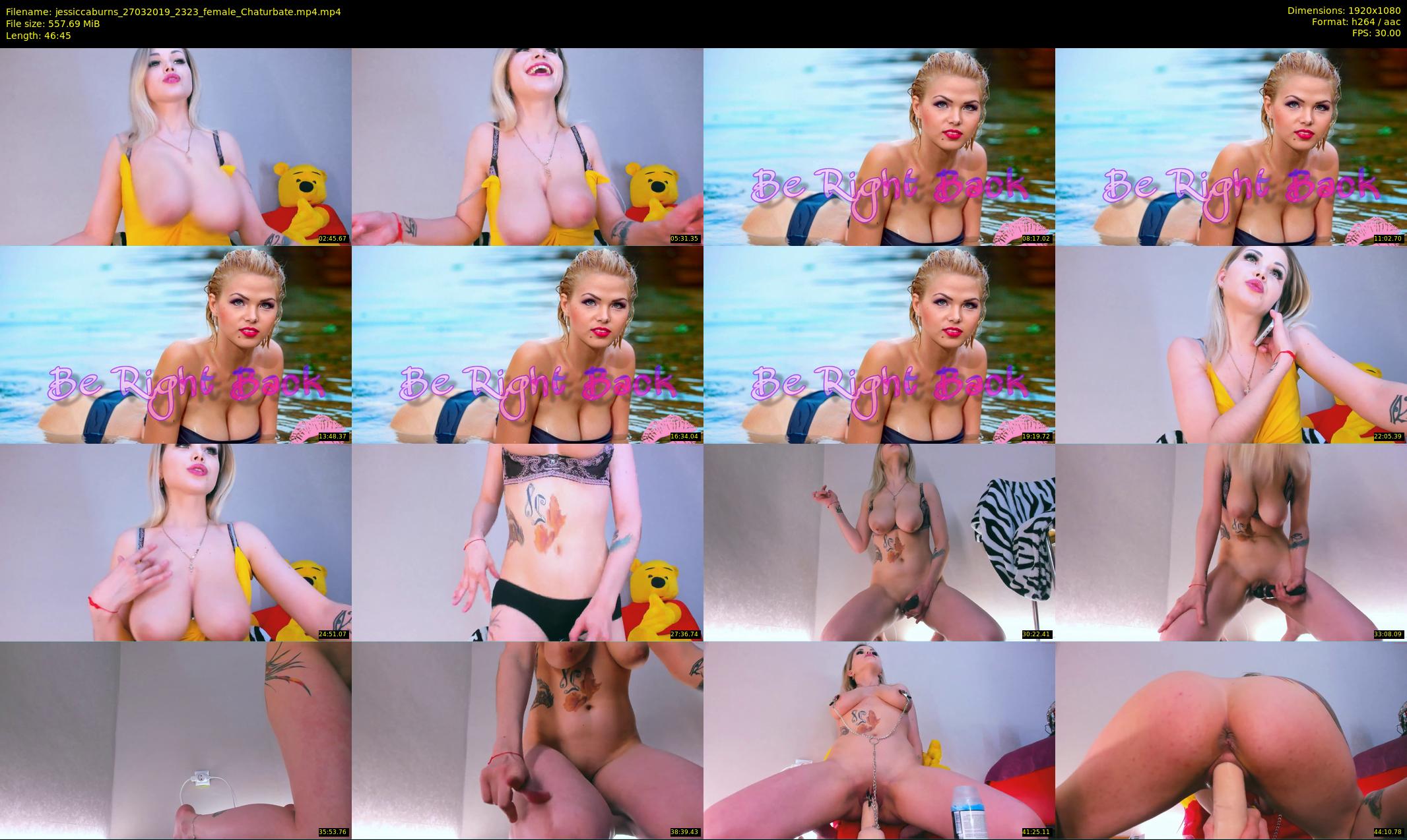 jessiccaburns — 47 minute Chaturbate female cam show recording, 1080p, Mar 27, 2019