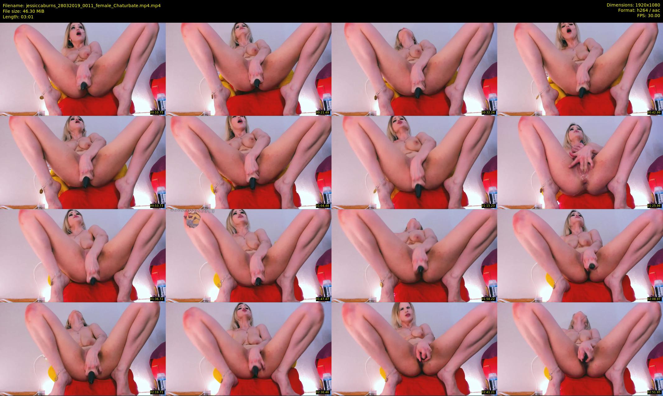 jessiccaburns — 4 minute Chaturbate female cam show recording, 1080p, Mar 28, 2019