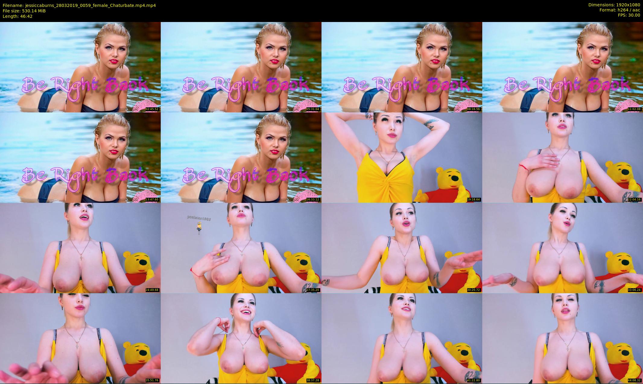 jessiccaburns — 47 minute Chaturbate female cam show recording, 1080p, Mar 28, 2019