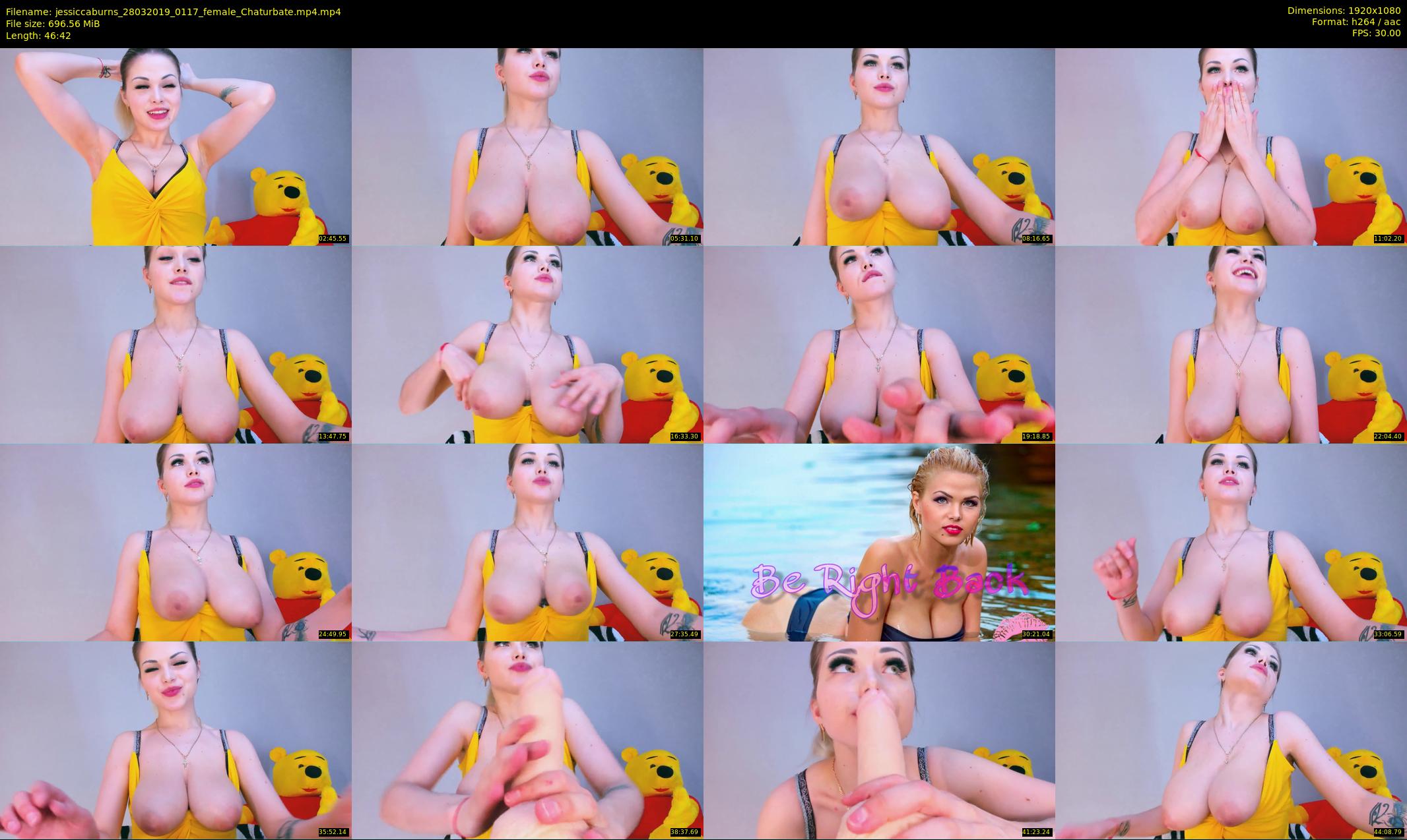 jessiccaburns — 47 minute Chaturbate female cam show recording, 1080p, Mar 28, 2019