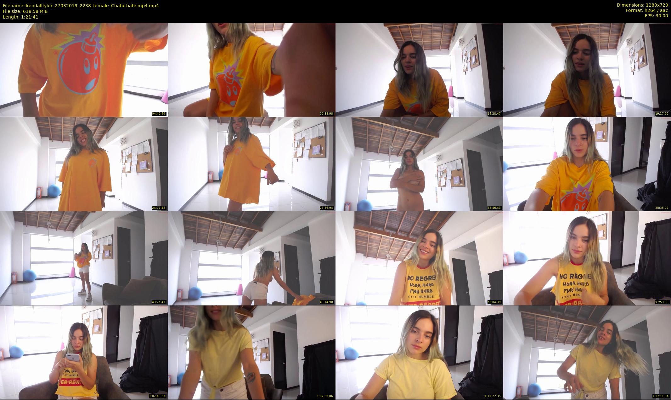 kendalltyler — 82 minute Chaturbate female cam show recording, 720p, Mar 27, 2019