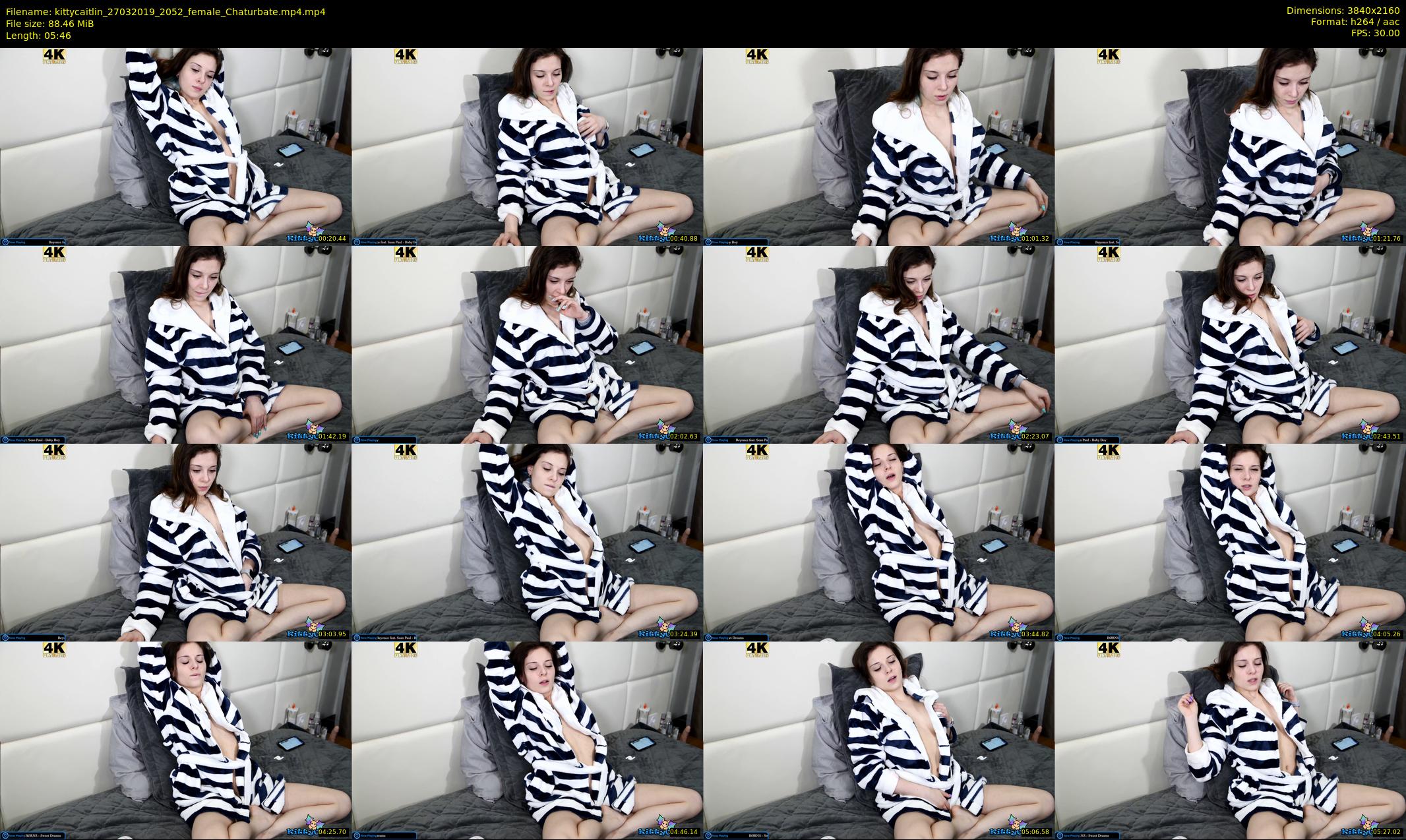 kittycaitlin — 6 minute Chaturbate female cam show recording, 4K, Mar 27, 2019