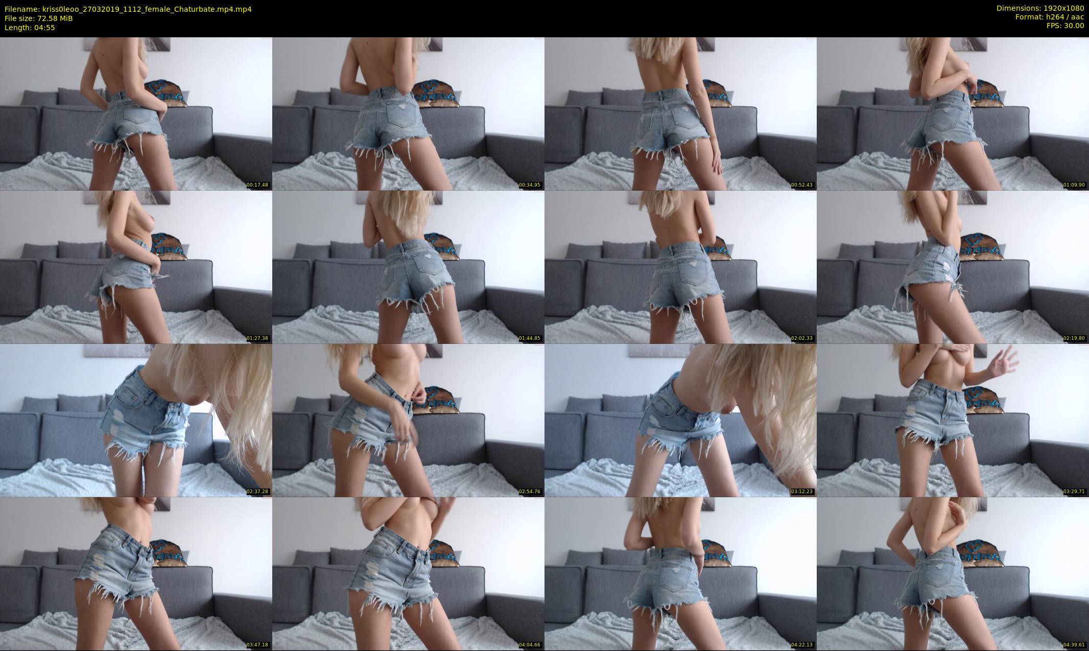 kriss0leoo — 5 minute Chaturbate couple cam show recording, 1080p, Mar 27, 2019