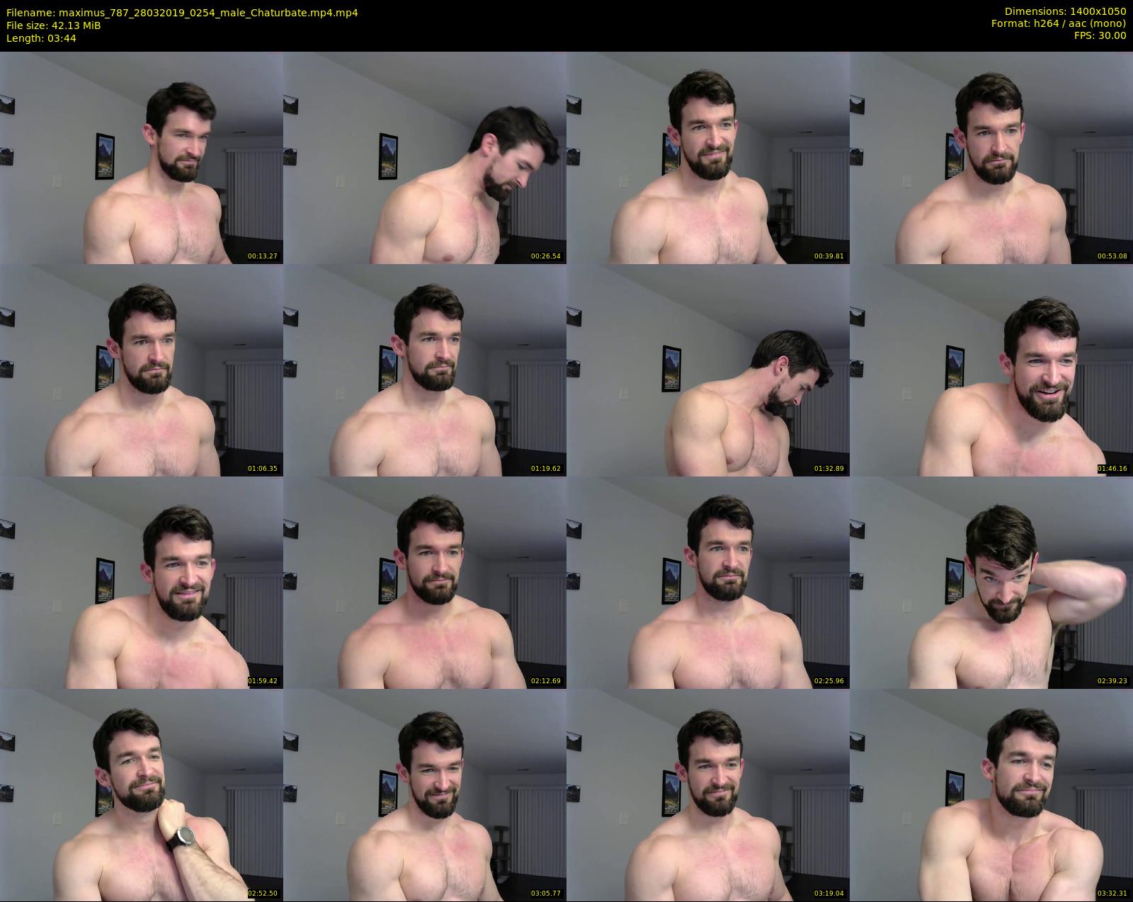 maximus_787 — 4 minute Chaturbate male cam show recording, 720p, Mar 28, 2019