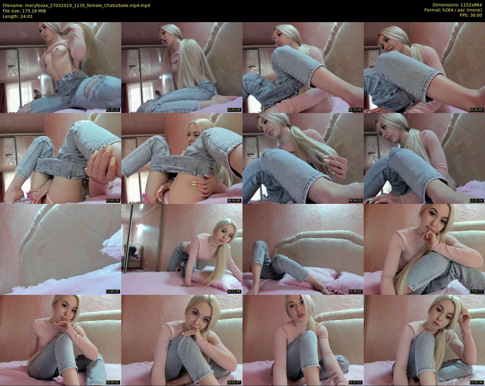 meryfoxxx — 25 minute Chaturbate female cam show recording, 720p, Mar 27, 2019