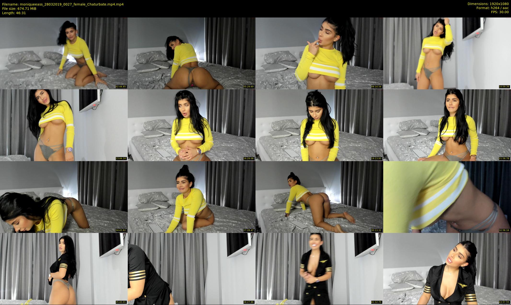moniqueeass — 47 minute Chaturbate female cam show recording, 1080p, Mar 28, 2019