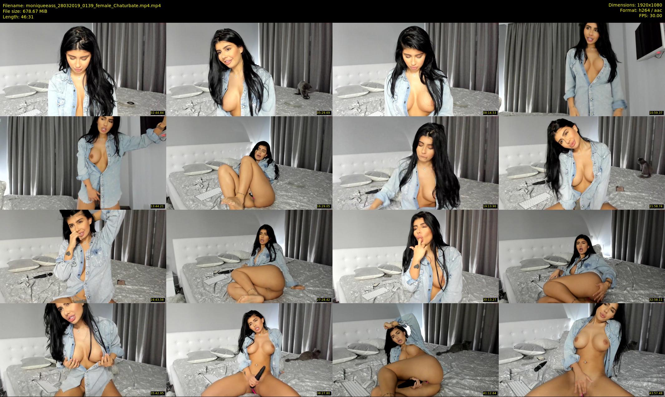 moniqueeass — 47 minute Chaturbate female cam show recording, 1080p, Mar 28, 2019