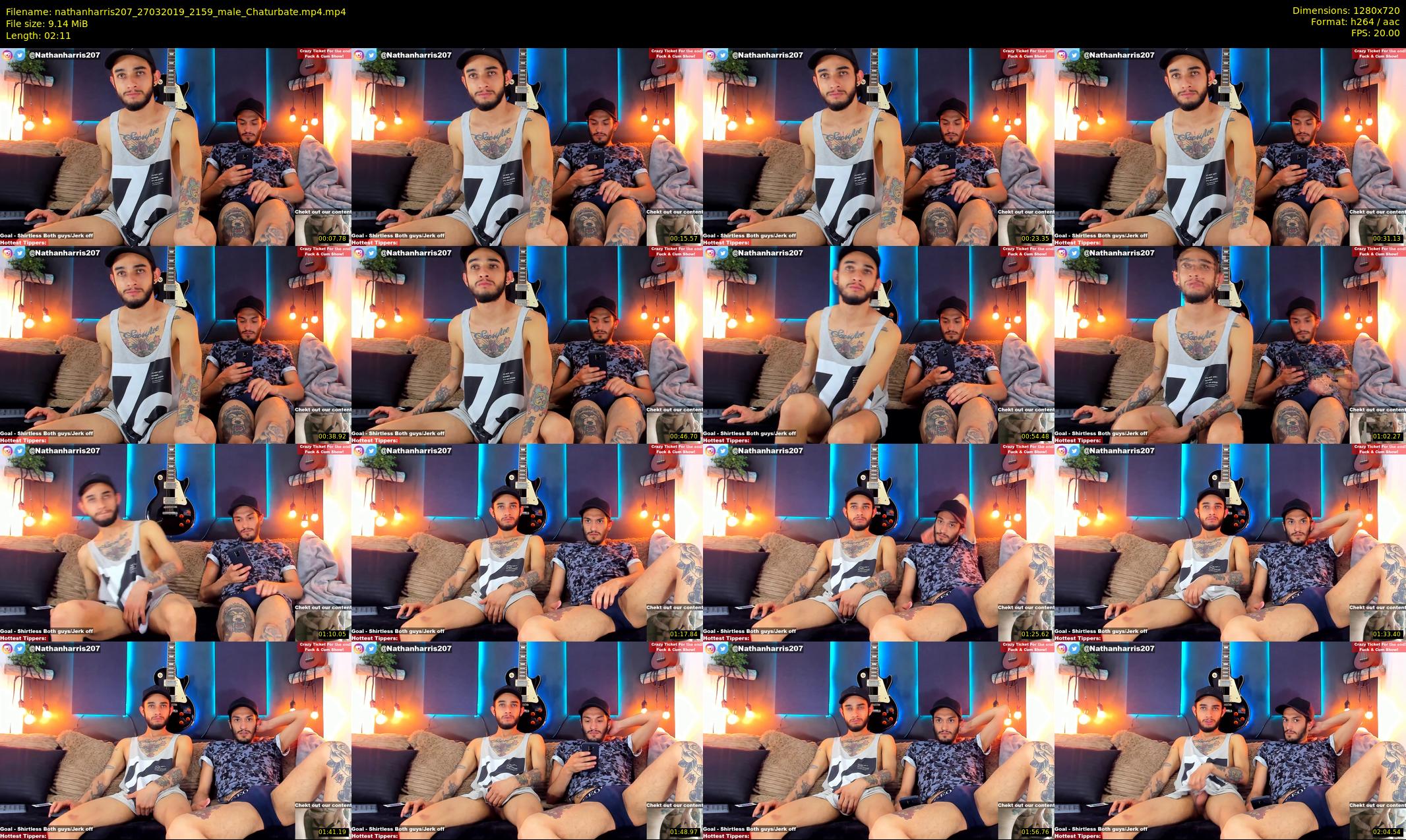 nathanharris207 — 3 minute Chaturbate male cam show recording, 720p, Mar 27, 2019