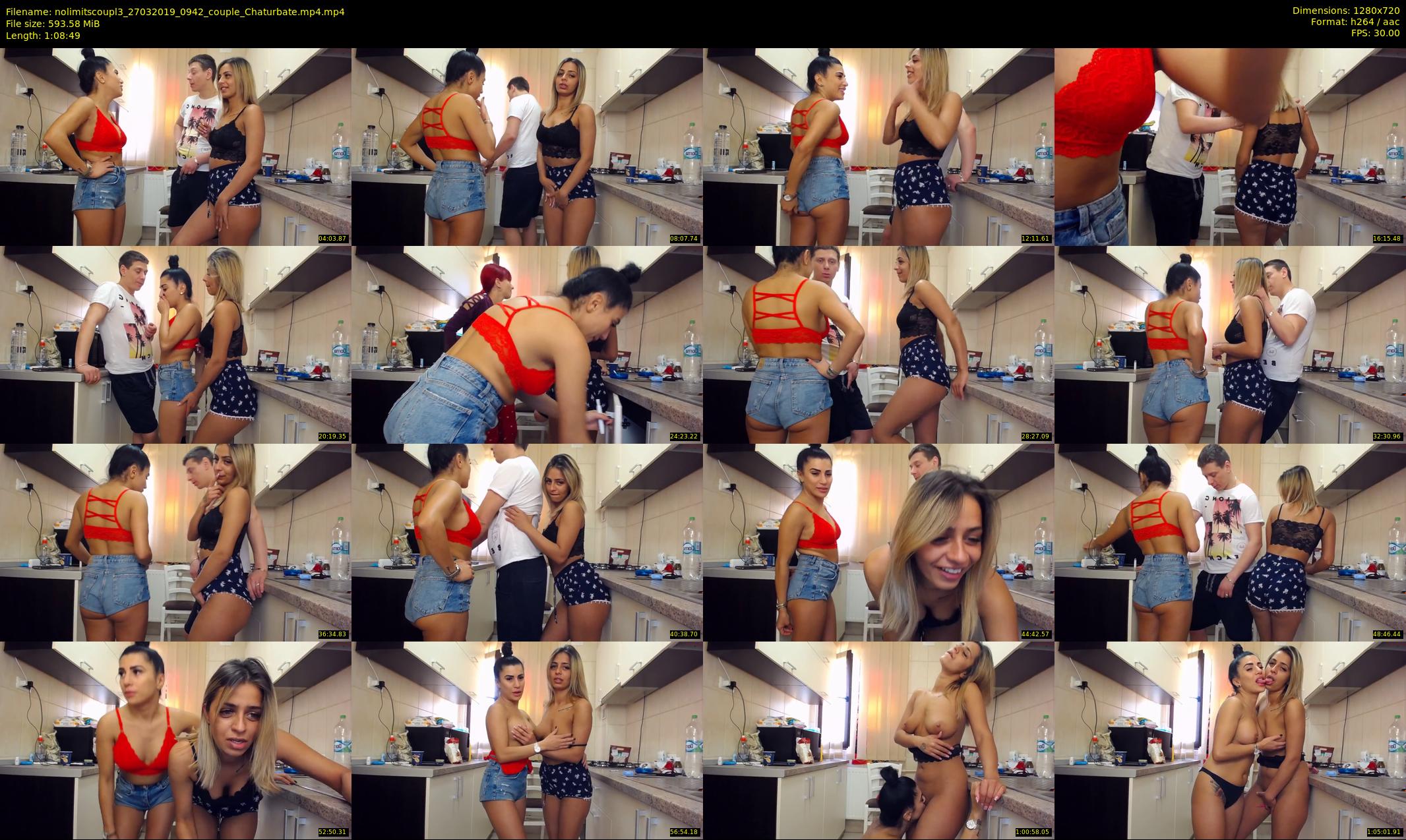 nolimitscoupl3 — 69 minute Chaturbate couple cam show recording, 720p, Mar 27, 2019
