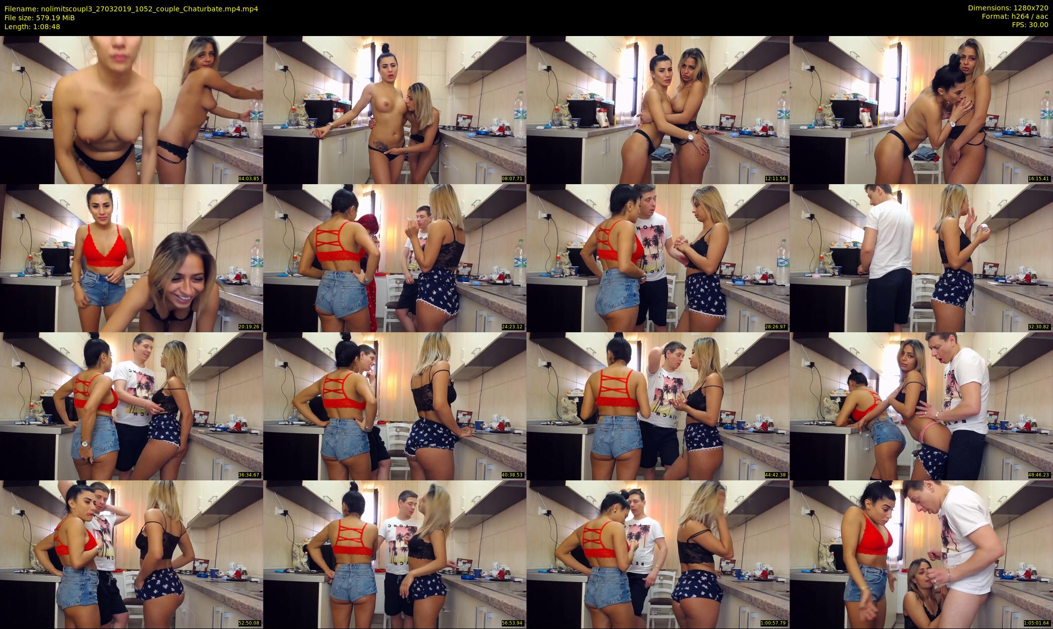 nolimitscoupl3 — 69 minute Chaturbate couple cam show recording, 720p, Mar 27, 2019