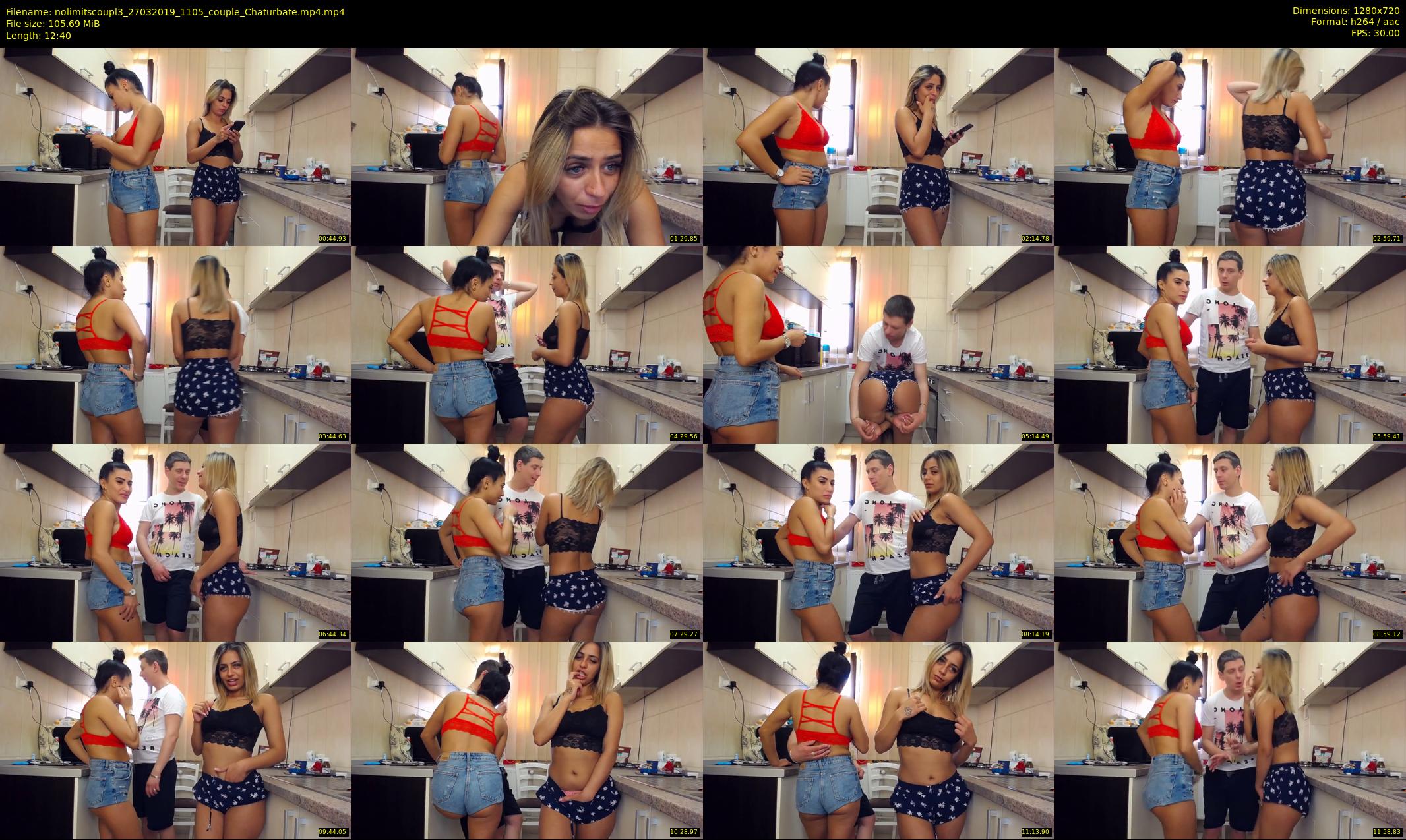nolimitscoupl3 — 13 minute Chaturbate couple cam show recording, 720p, Mar 27, 2019