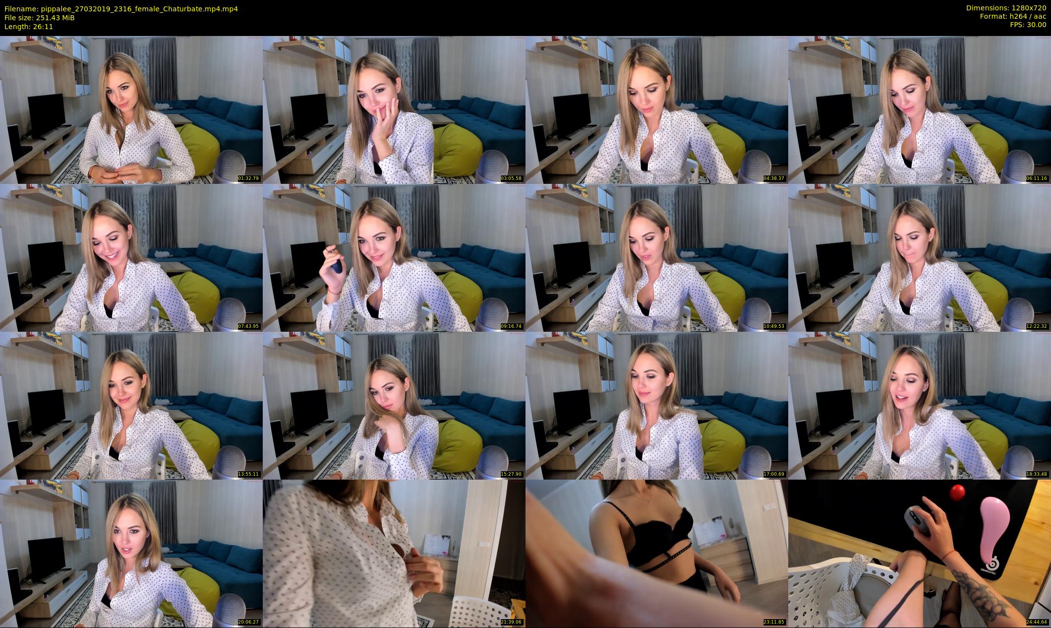 pippalee — 27 minute Chaturbate female cam show recording, 720p, Mar 27, 2019