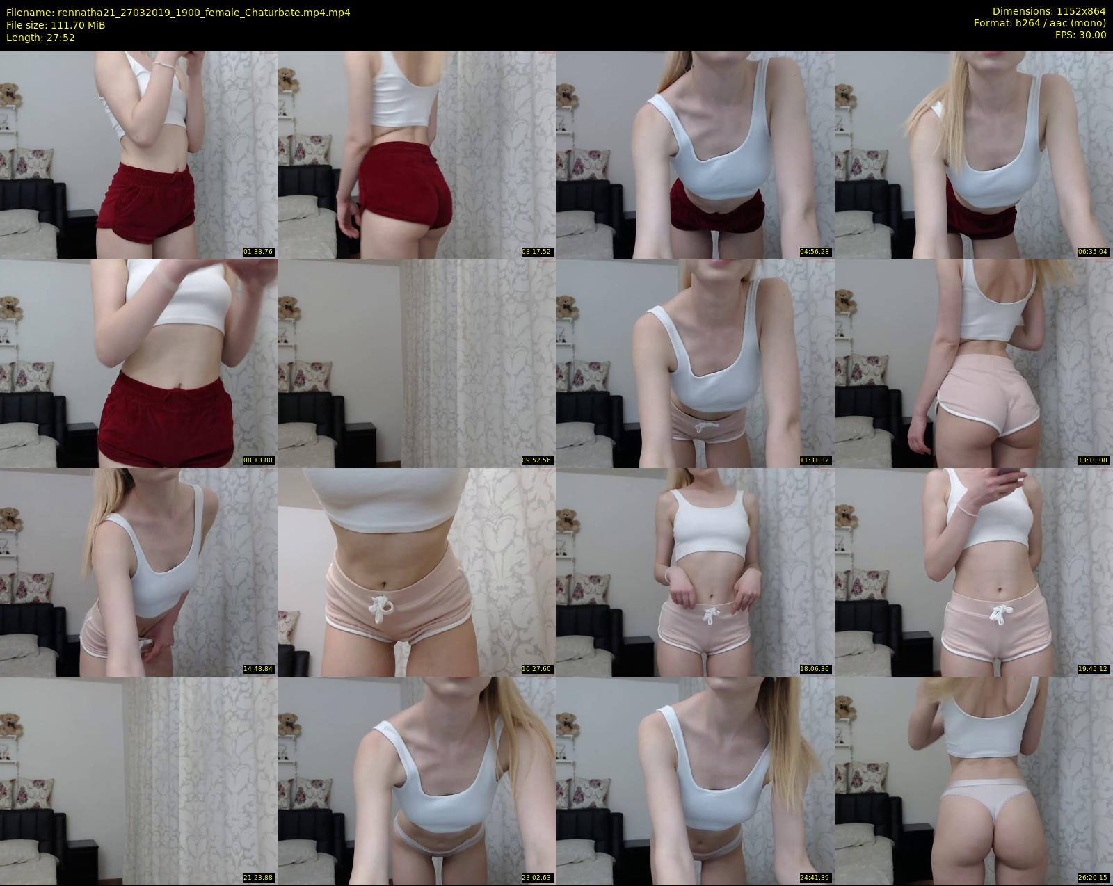 rennatha21 — 28 minute Chaturbate female cam show recording, 720p, Mar 27, 2019