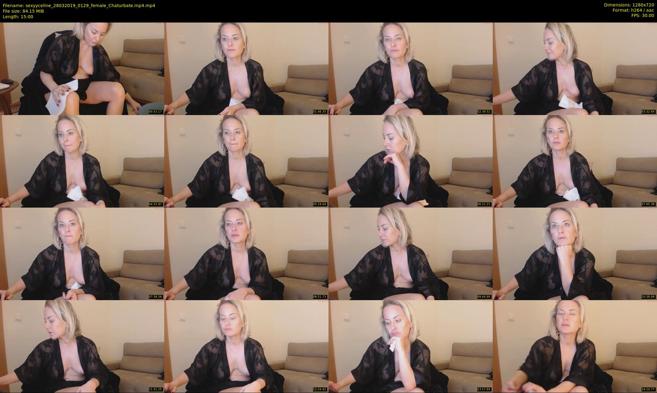 sexyyceline — 15 minute Chaturbate female cam show recording, 720p, Mar 28, 2019