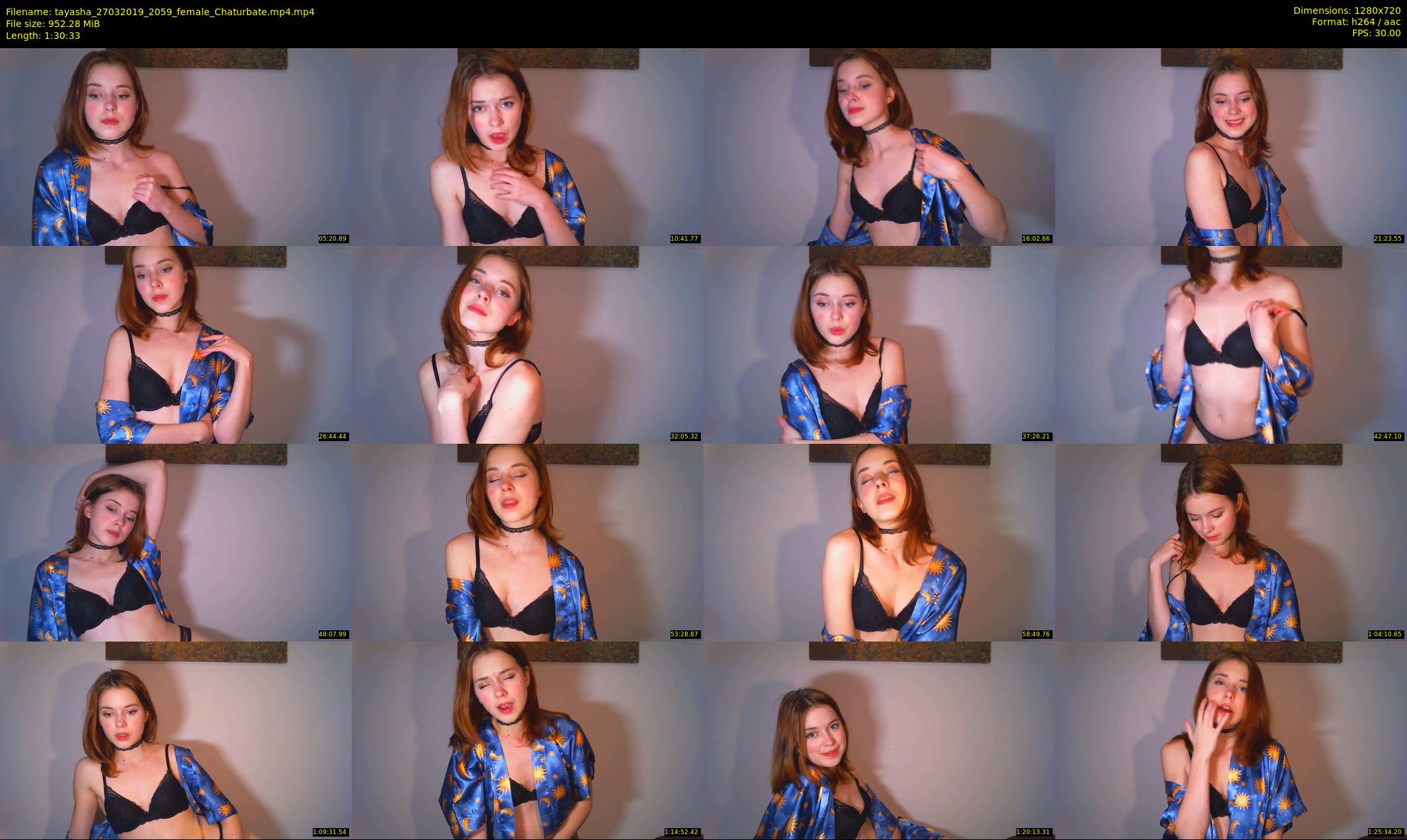 tayasha — 91 minute Chaturbate female cam show recording, 720p, Mar 27, 2019