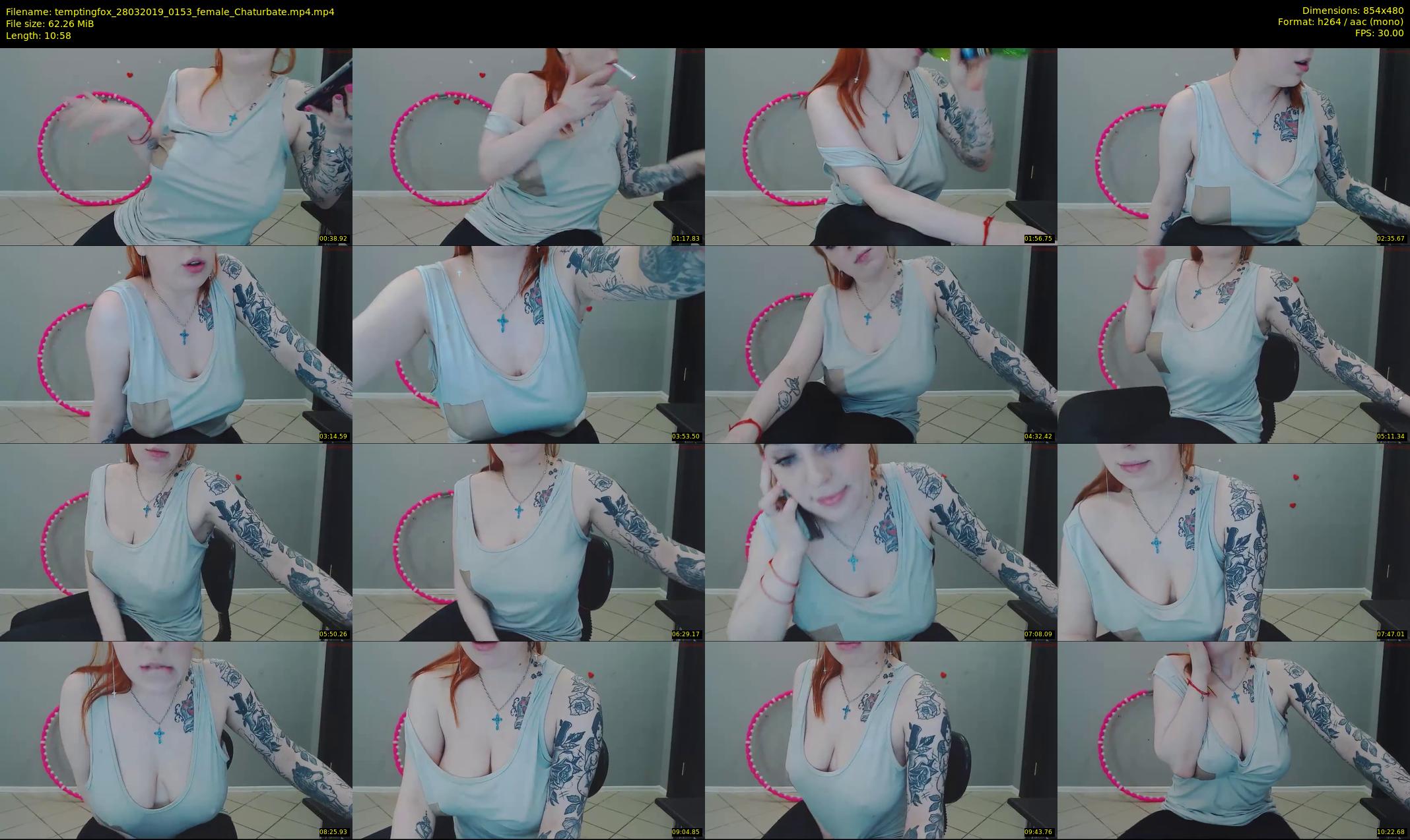 temptingfox — 11 minute Chaturbate female cam show recording, 480p, Mar 28, 2019