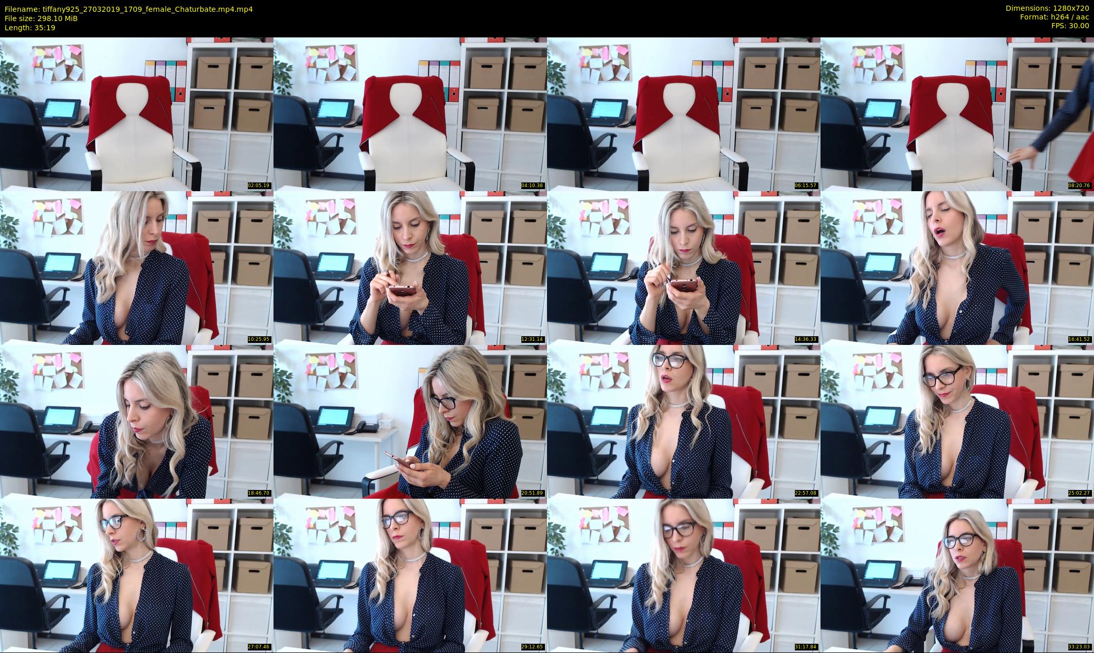 tiffany925 — 36 minute Chaturbate female cam show recording, 720p, Mar 27, 2019