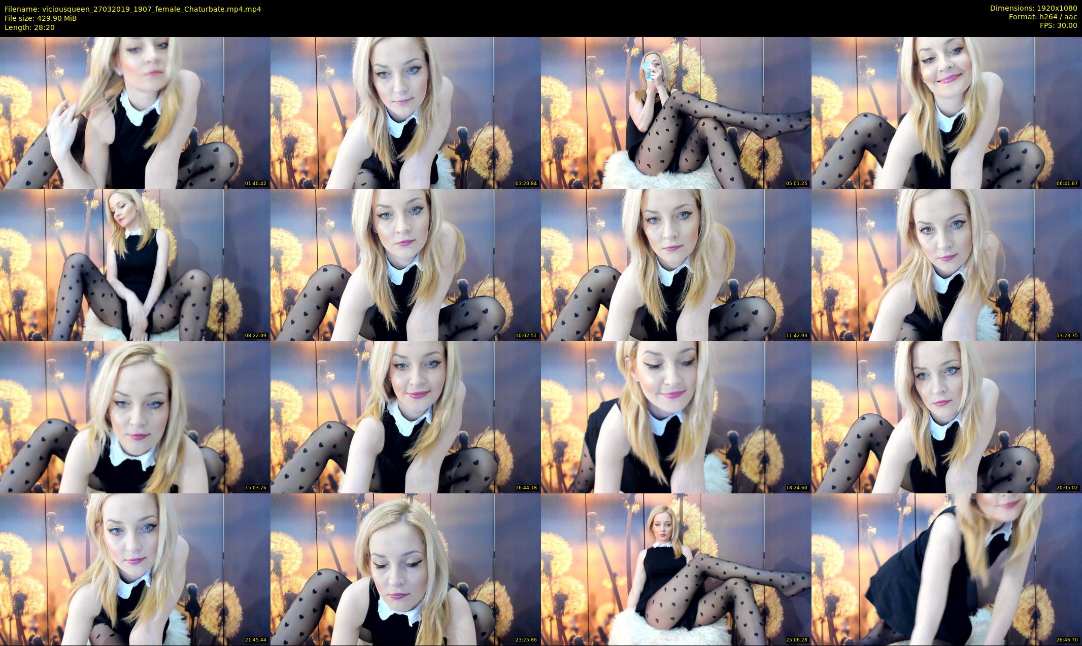viciousqueen — 29 minute Chaturbate female cam show recording, 1080p, Mar 27, 2019