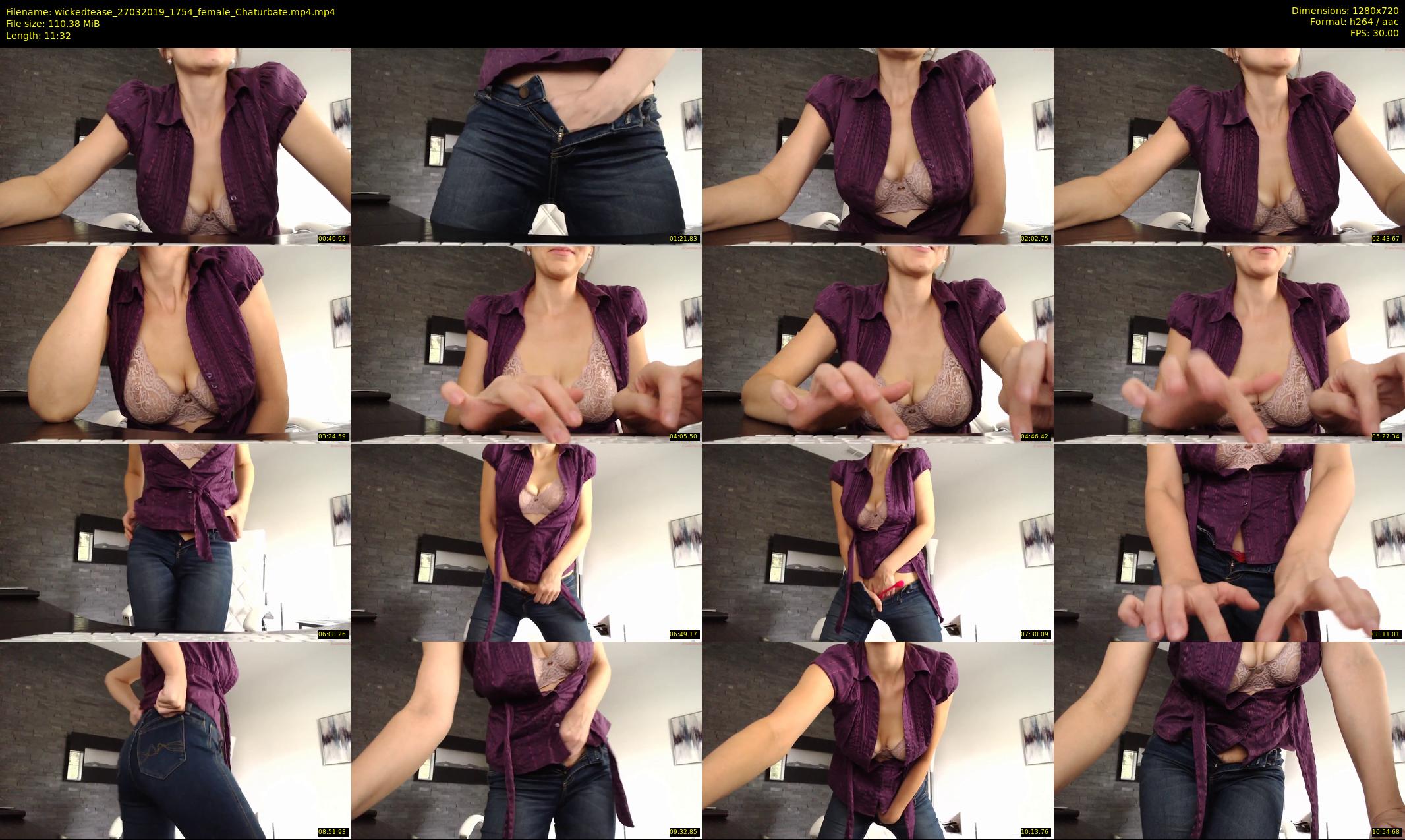 wickedtease — 12 minute Chaturbate female cam show recording, 720p, Mar 27, 2019