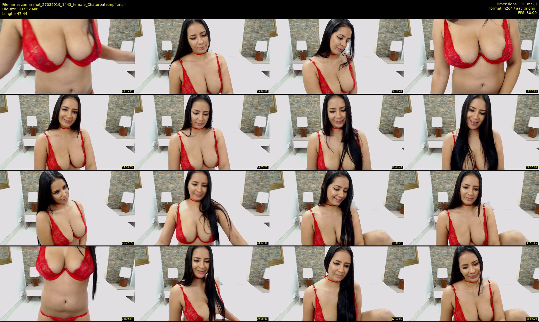 zamarahot — 48 minute Chaturbate female cam show recording, 720p, Mar 27, 2019