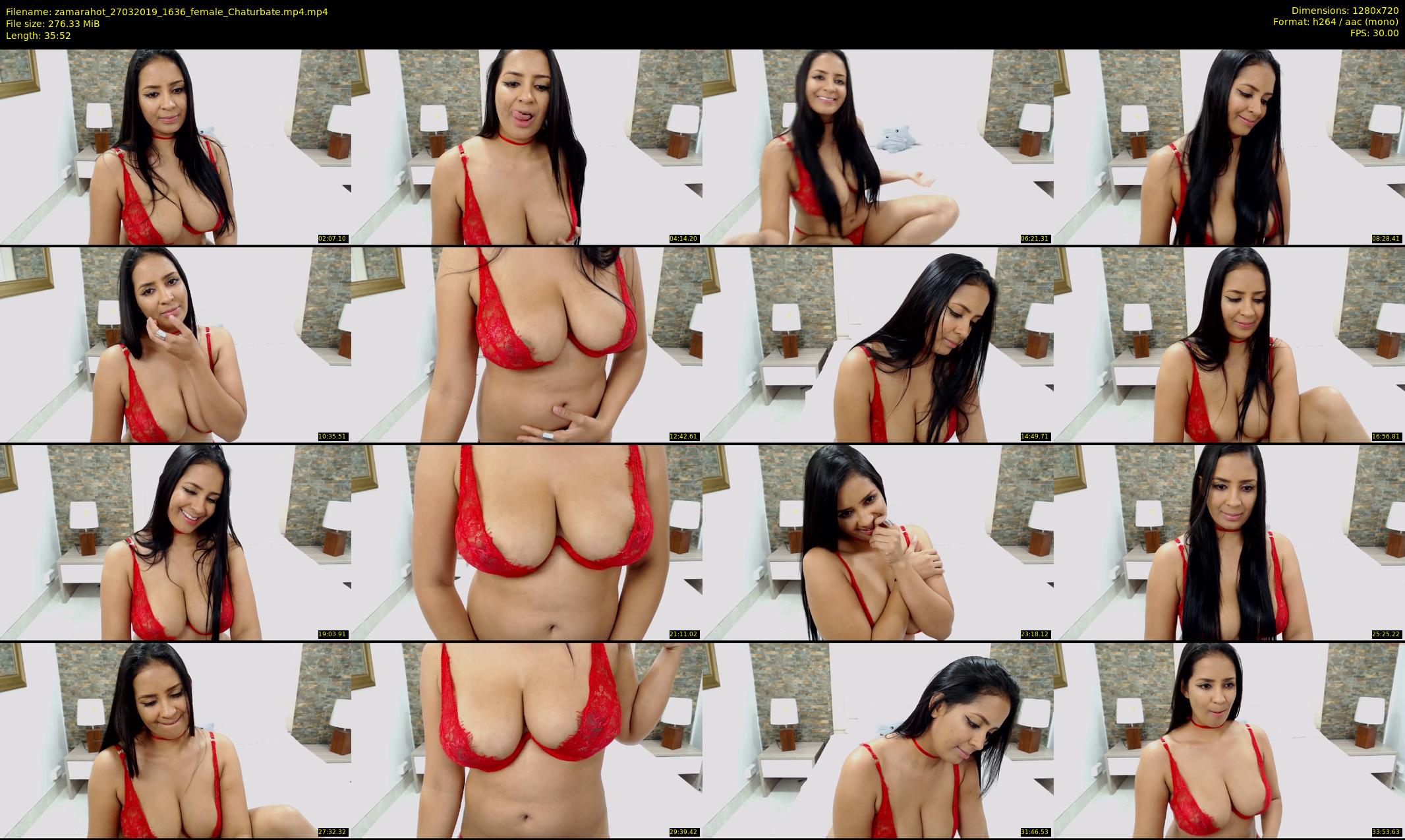 zamarahot — 36 minute Chaturbate female cam show recording, 720p, Mar 27, 2019