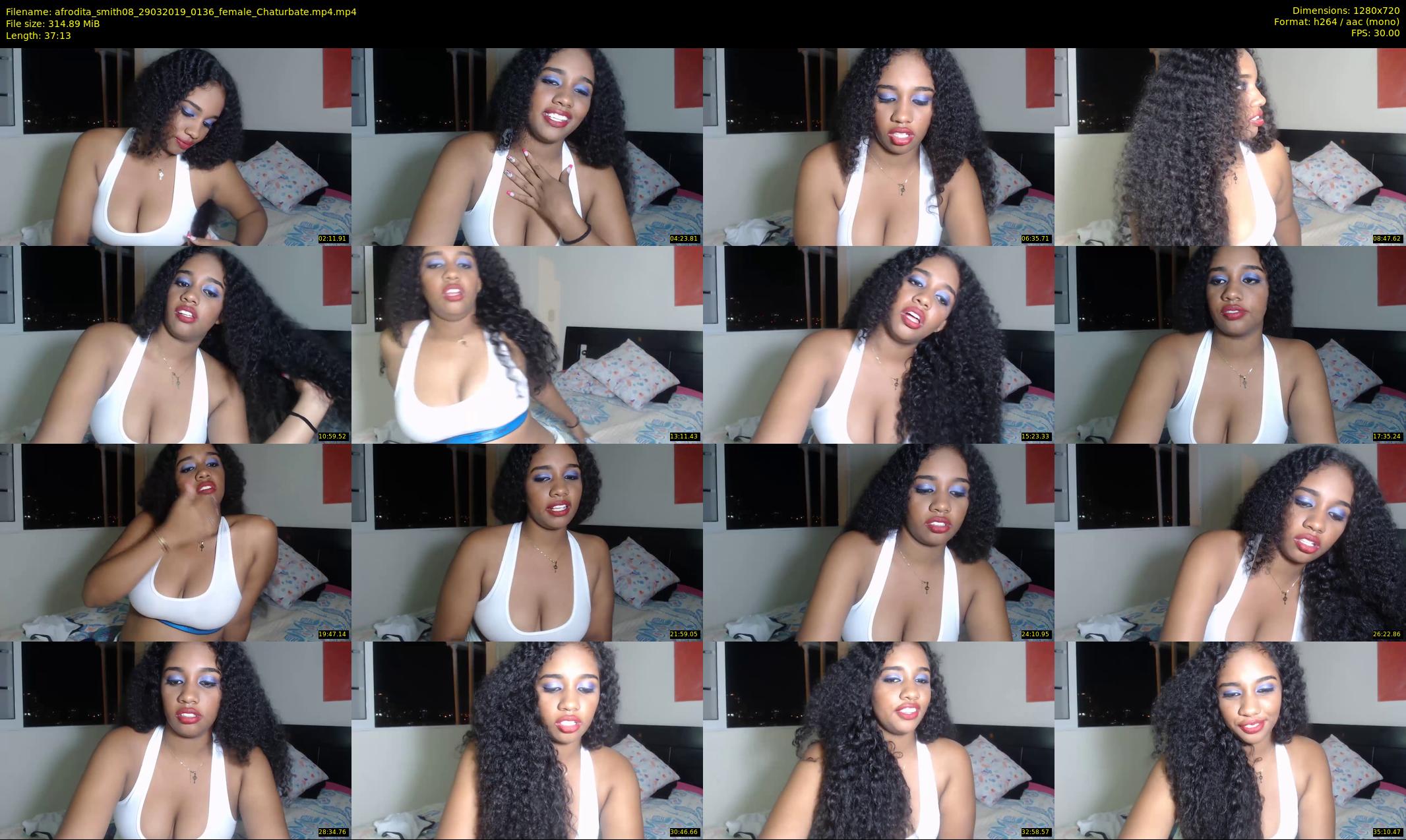 afrodita_smith08 — 38 minute Chaturbate female cam show recording, 720p, Mar 29, 2019