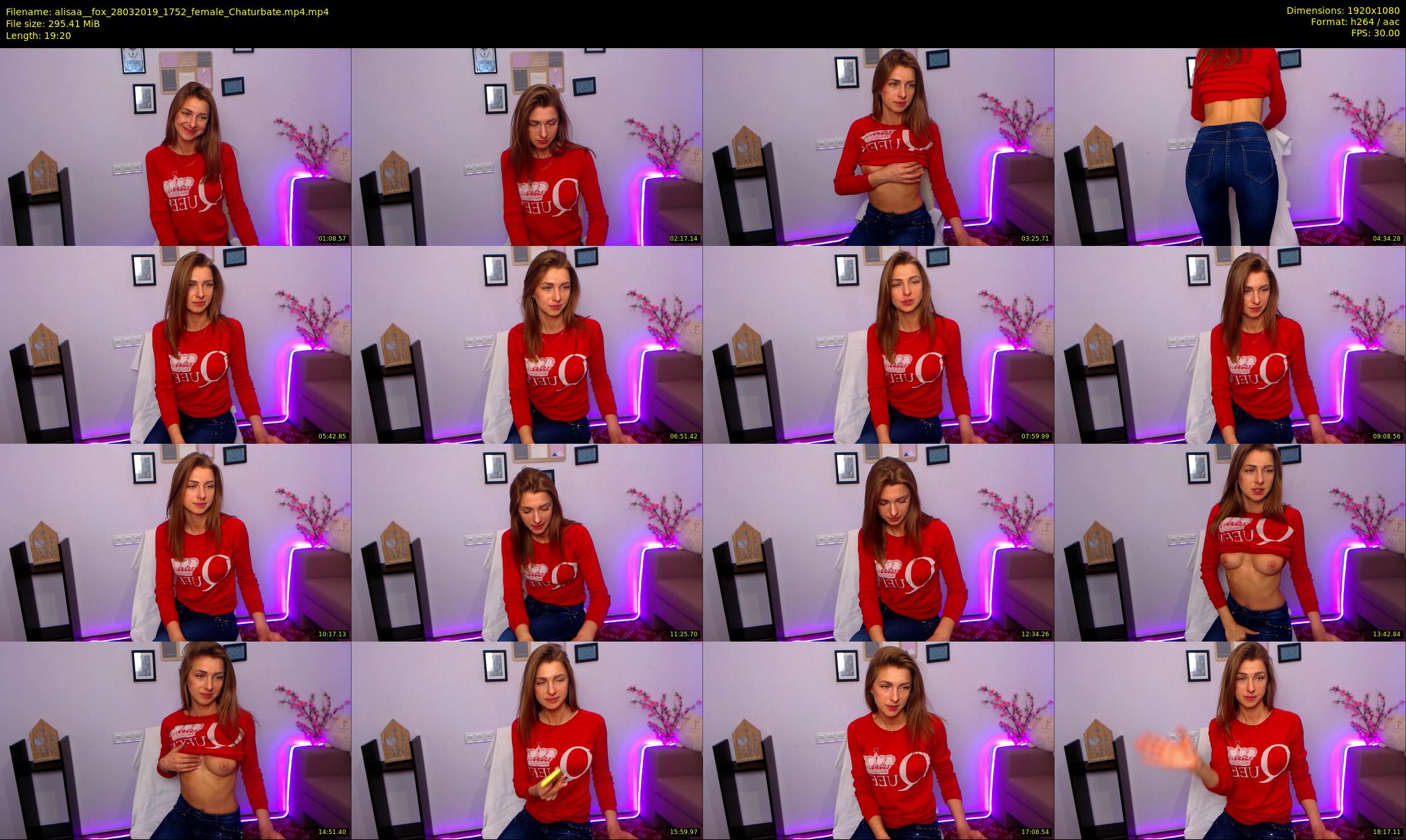 alisaa__fox — 20 minute Chaturbate female cam show recording, 1080p, Mar 28, 2019
