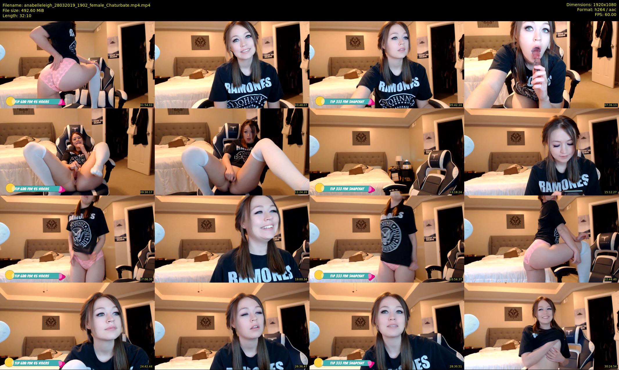anabelleleigh — 33 minute Chaturbate female cam show recording, 1080p, Mar 28, 2019
