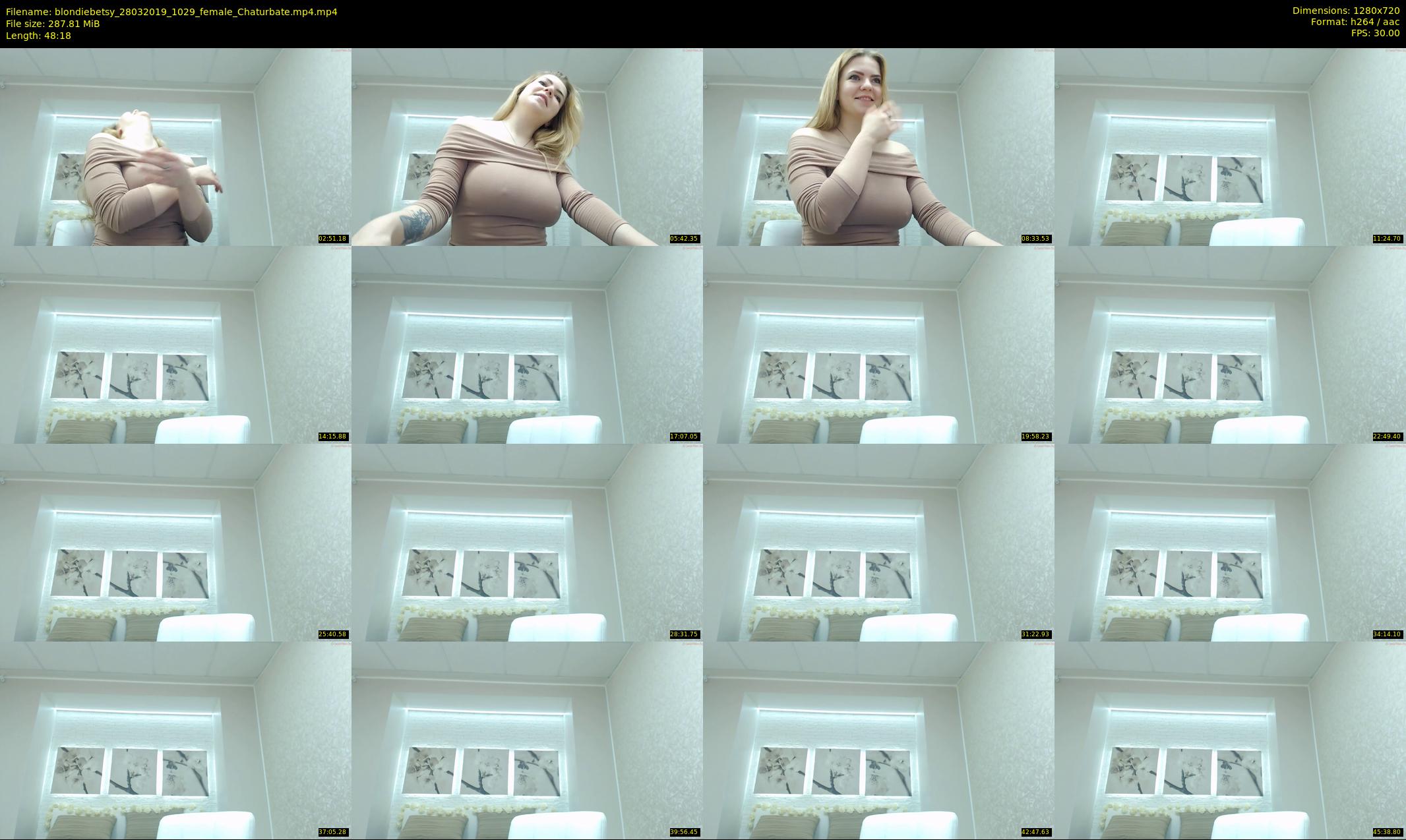 blondiebetsy — 49 minute Chaturbate female cam show recording, 720p, Mar 28, 2019