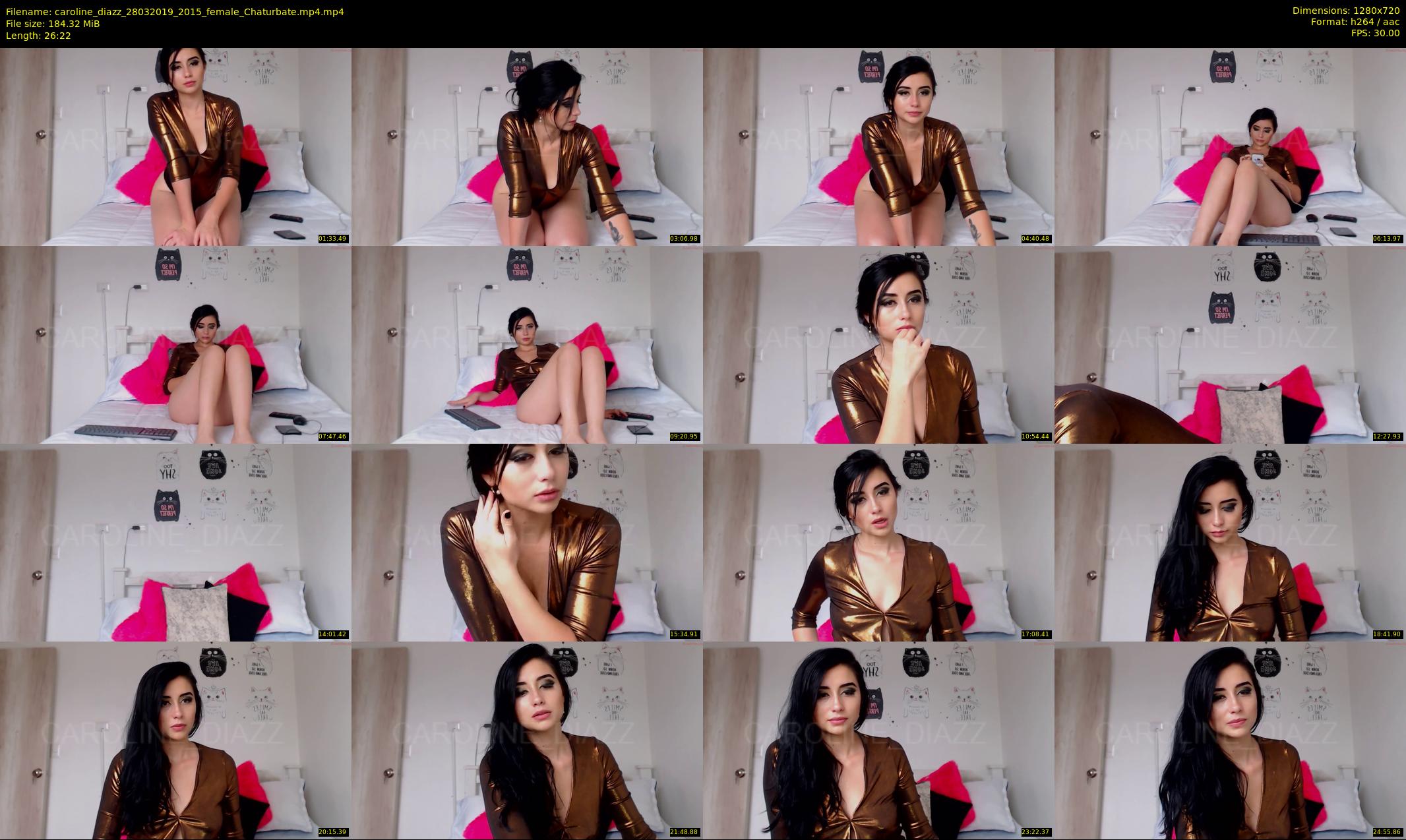 caroline_diazz — 27 minute Chaturbate female cam show recording, 720p, Mar 28, 2019