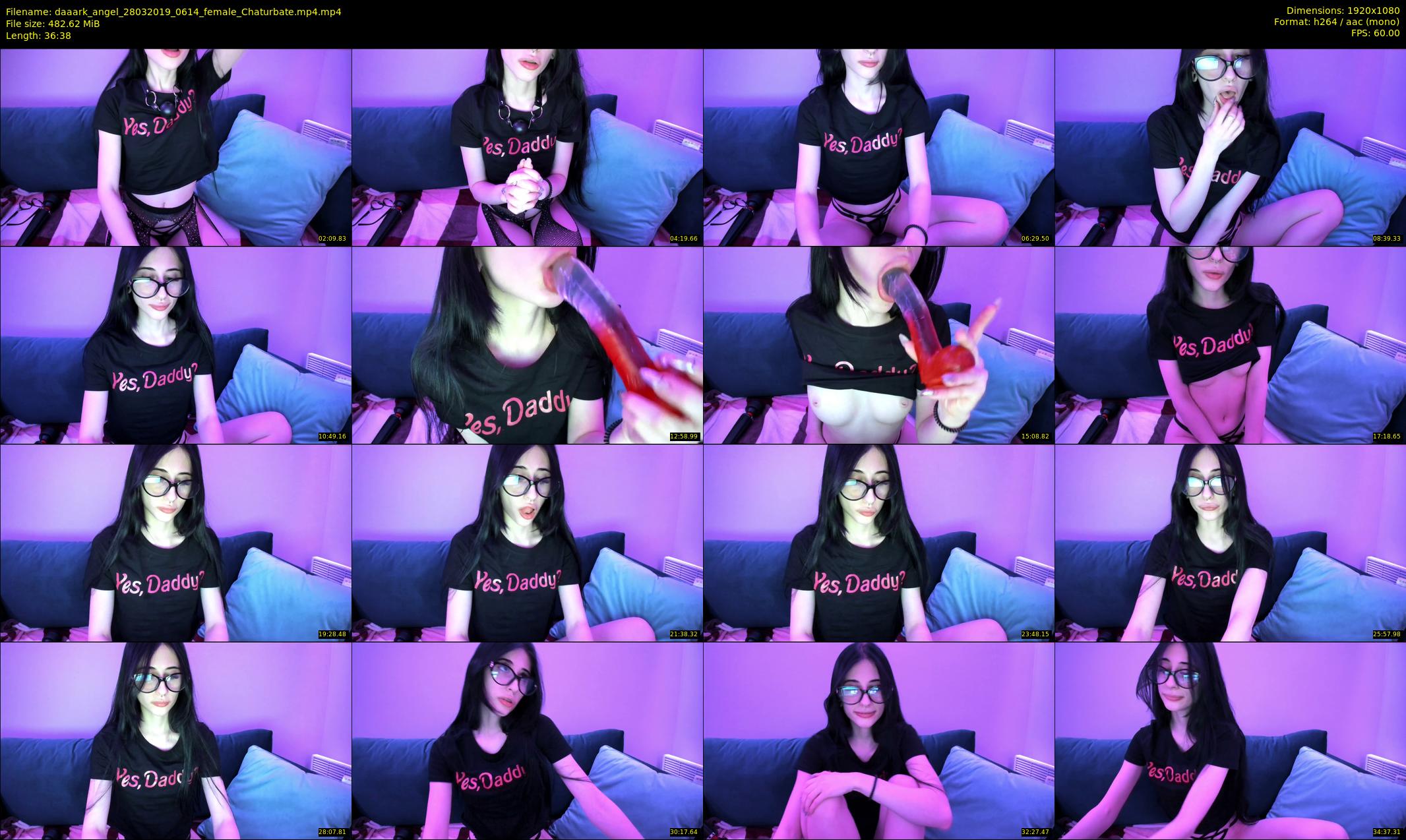 daaark_angel — 37 minute Chaturbate female cam show recording, 1080p, Mar 28, 2019
