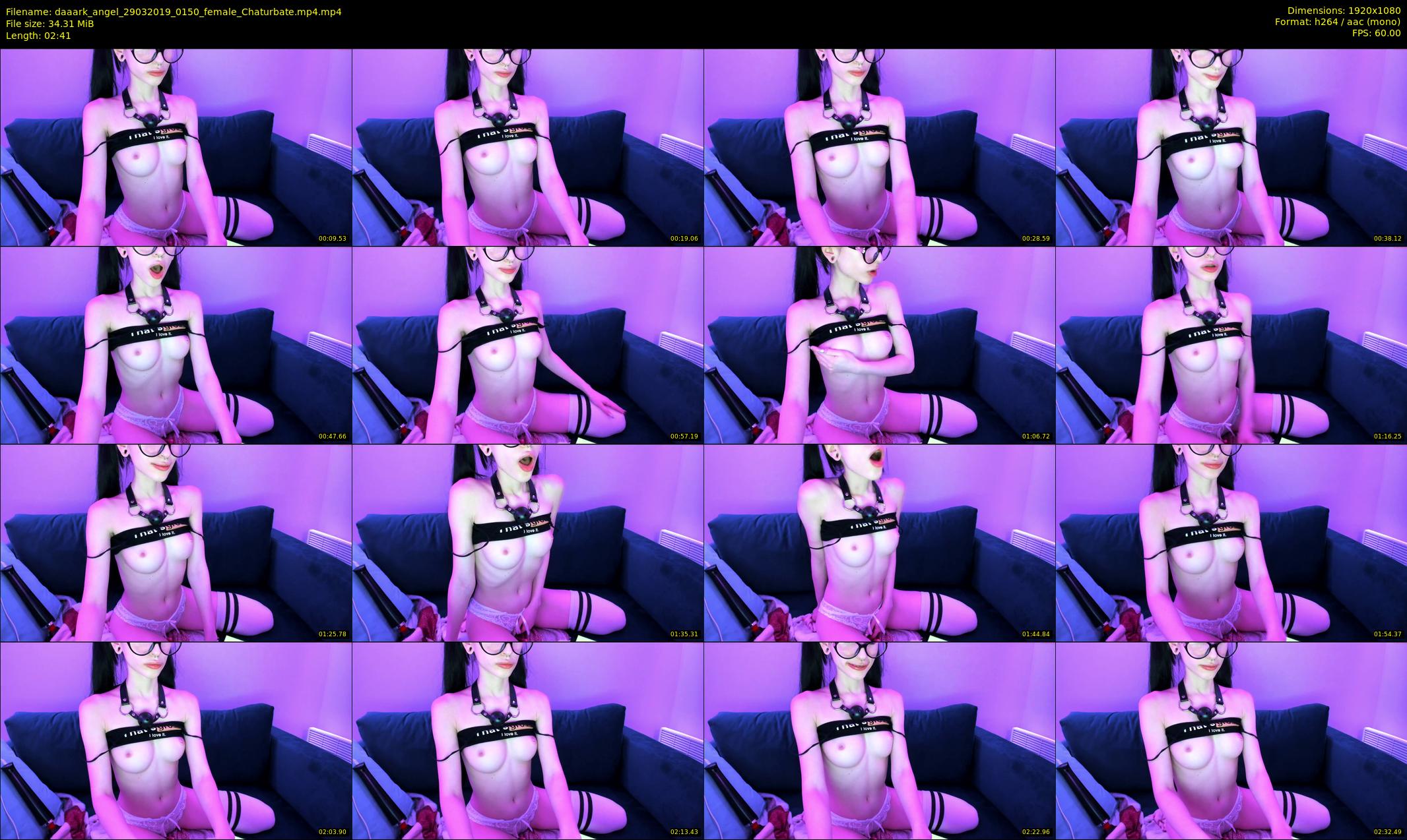 daaark_angel — 3 minute Chaturbate female cam show recording, 1080p, Mar 29, 2019