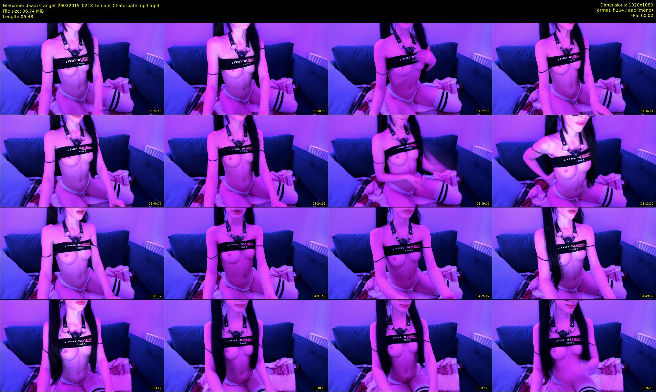daaark_angel — 7 minute Chaturbate female cam show recording, 1080p, Mar 29, 2019