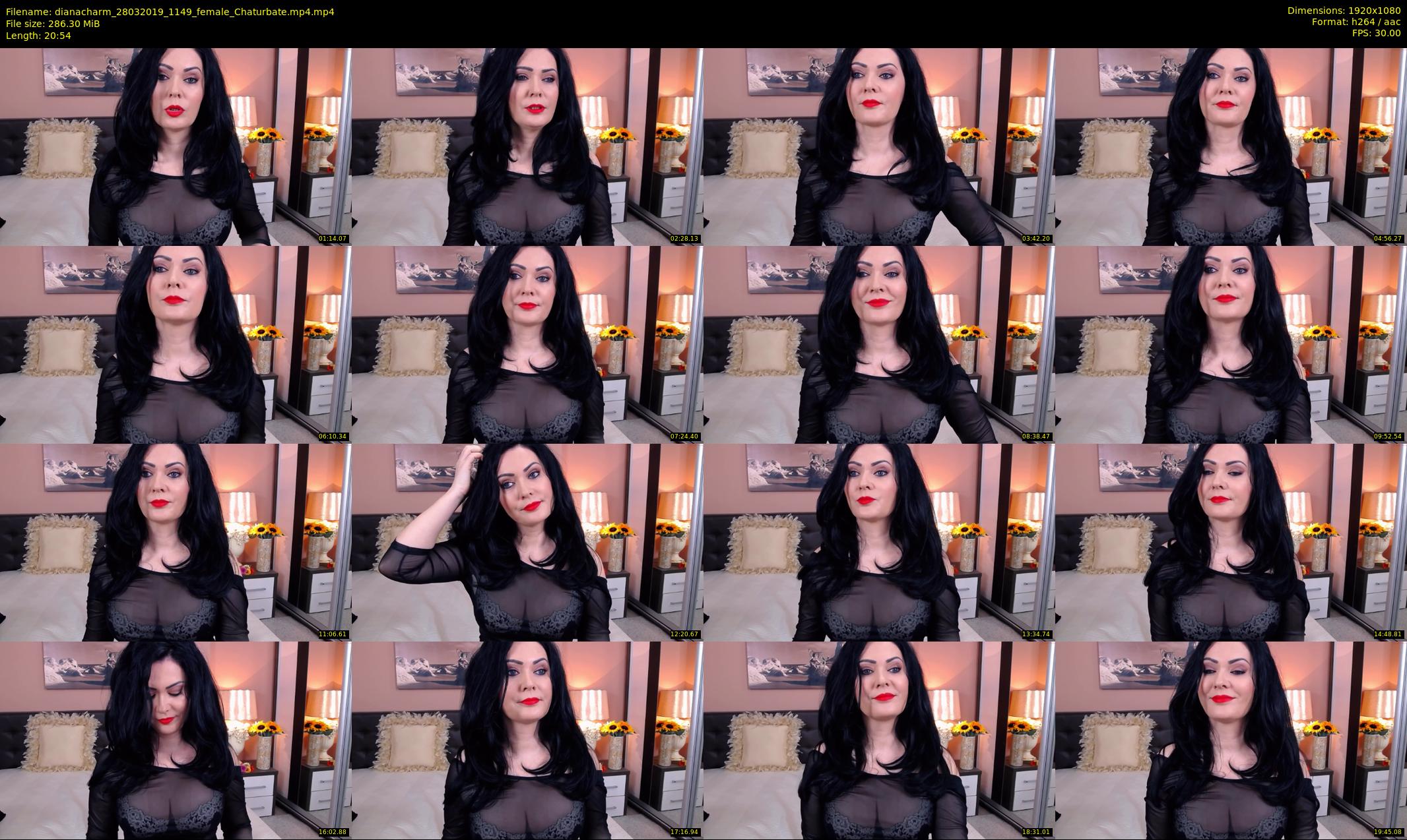 dianacharm — 21 minute Chaturbate female cam show recording, 1080p, Mar 28, 2019