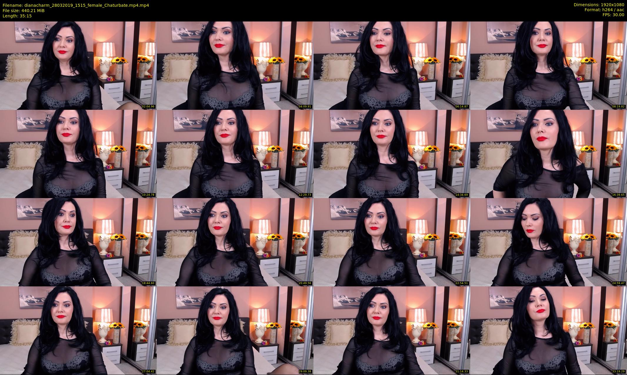 dianacharm — 36 minute Chaturbate female cam show recording, 1080p, Mar 28, 2019