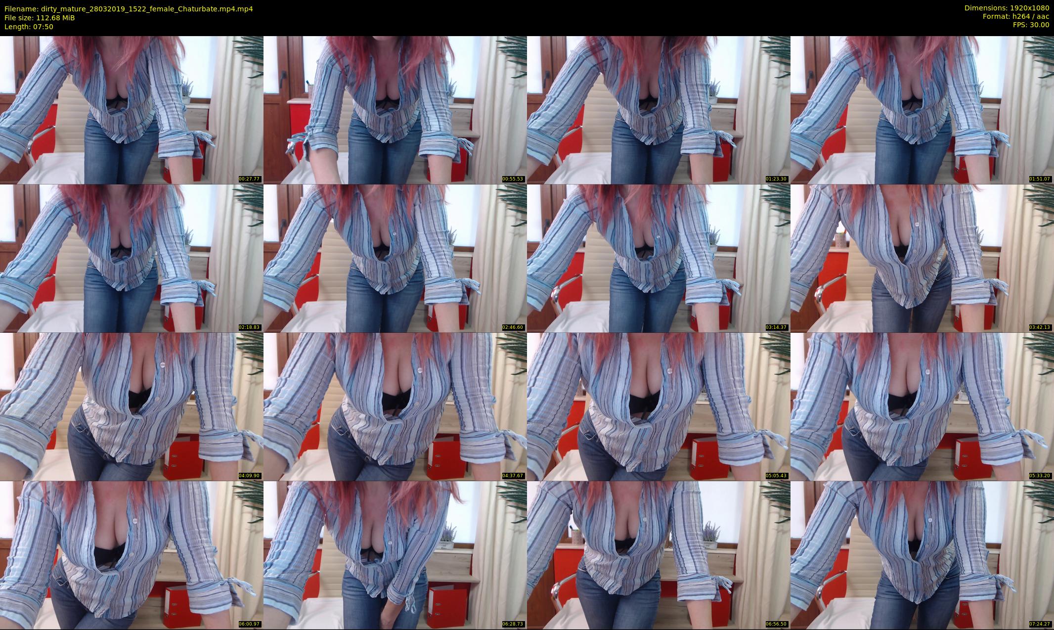 dirty_mature — 8 minute Chaturbate female cam show recording, 1080p, Mar 28, 2019