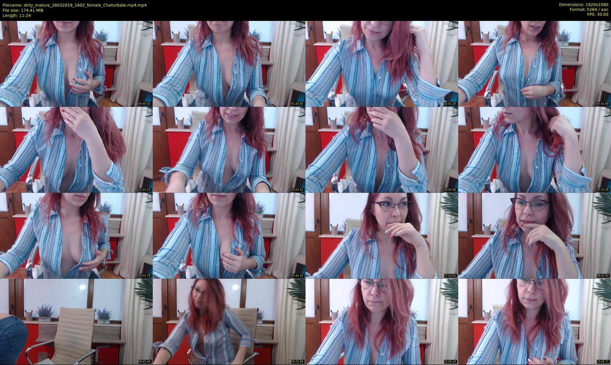 dirty_mature — 12 minute Chaturbate female cam show recording, 1080p, Mar 28, 2019